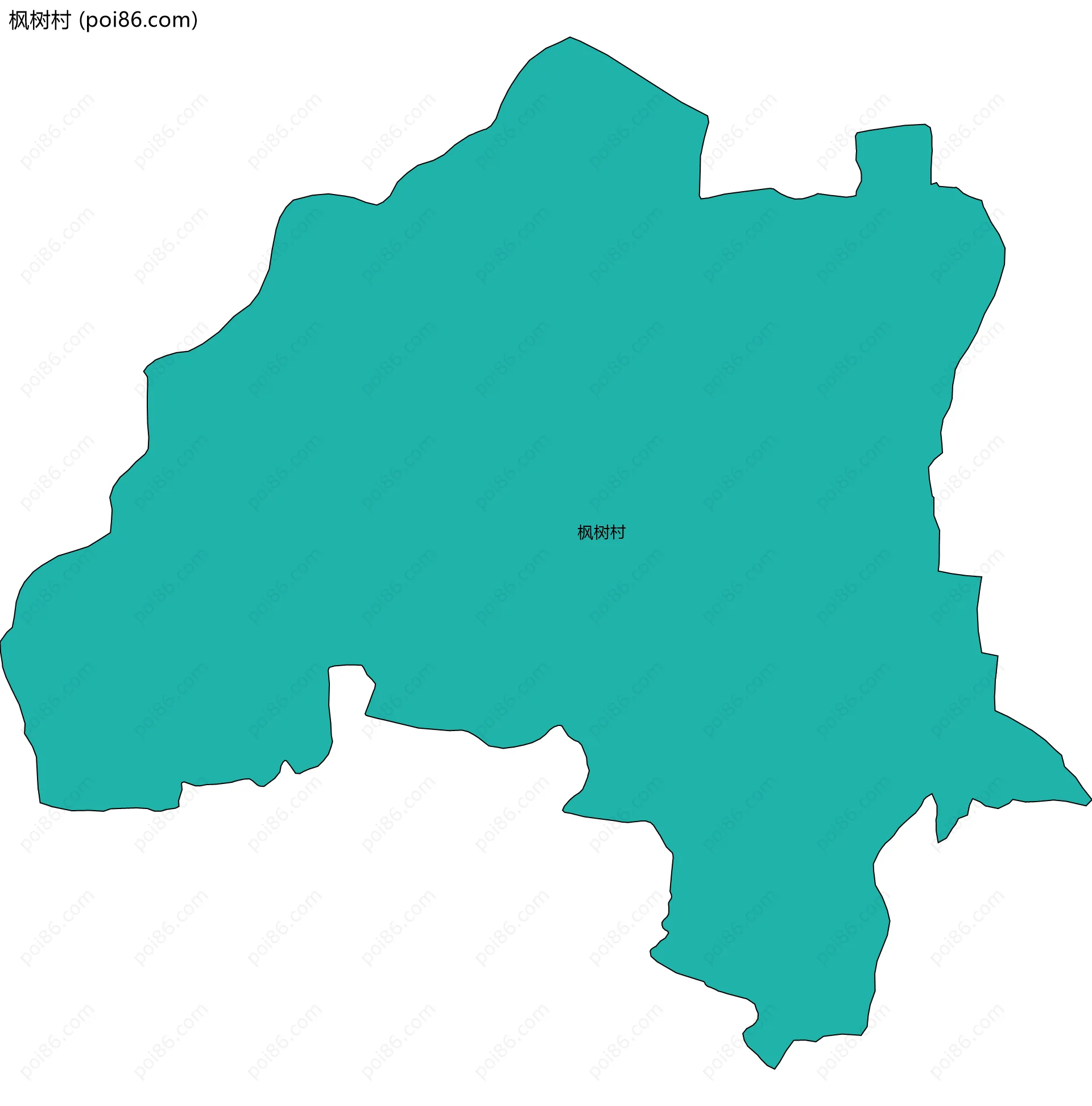 枫树村边界地图