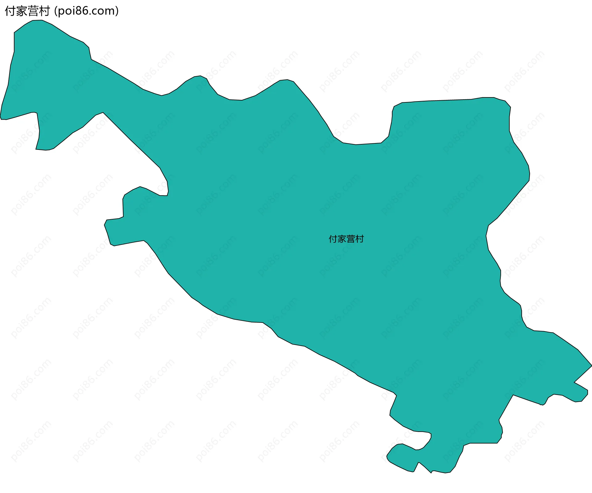 付家营村边界地图