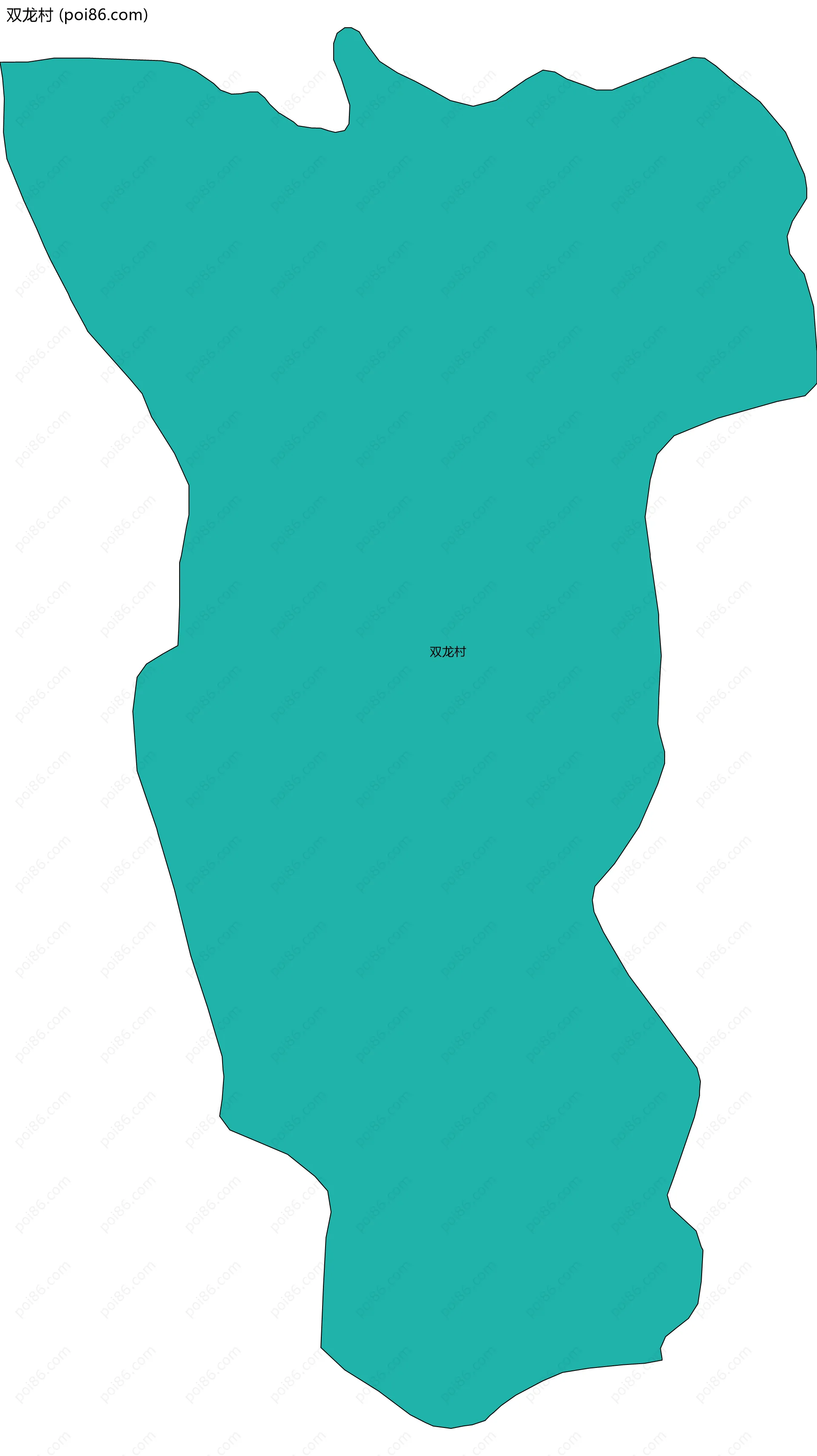 双龙村边界地图