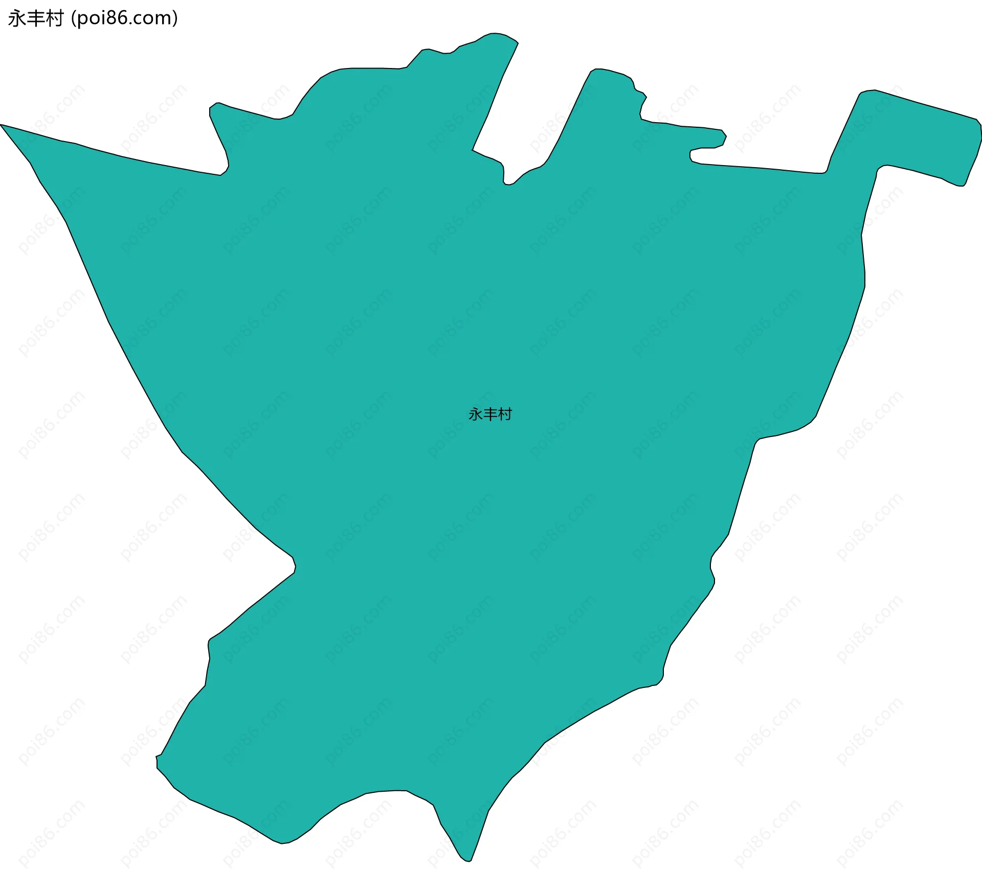永丰村边界地图