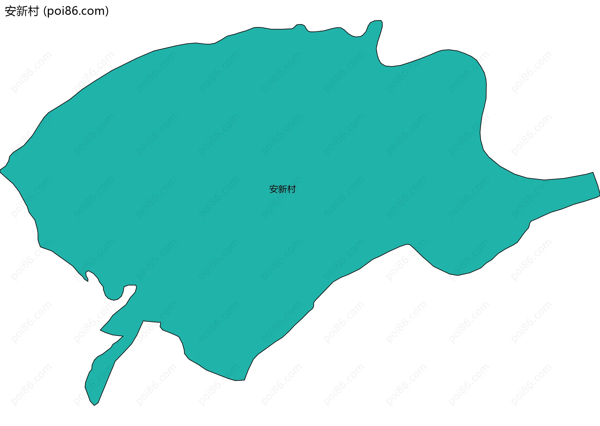 安新村边界地图
