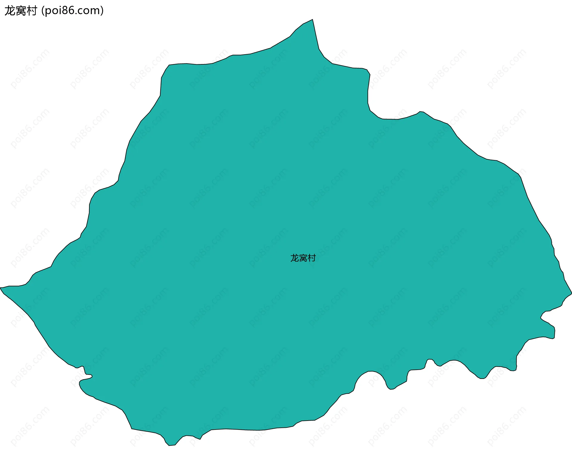 龙窝村边界地图