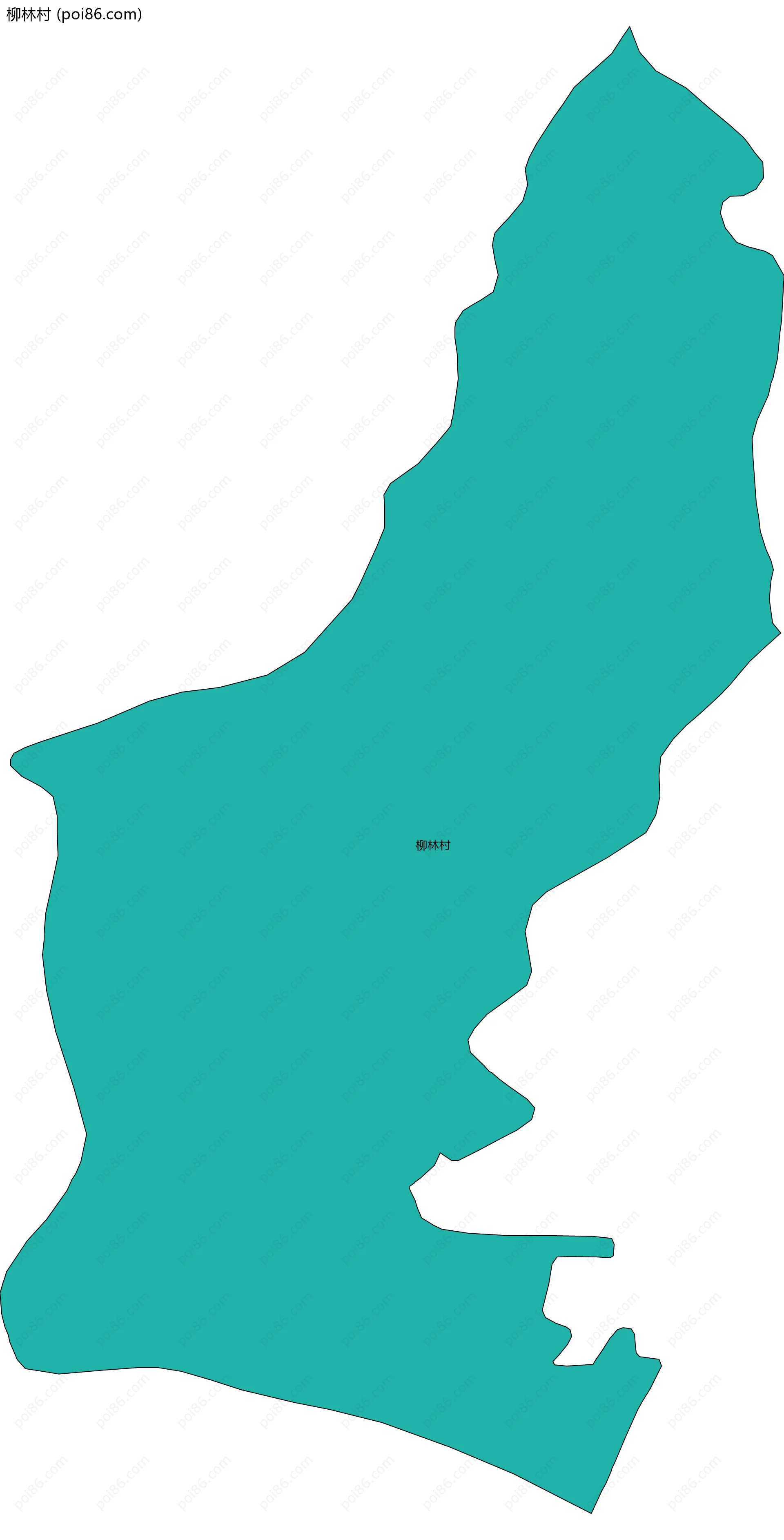 柳林村边界地图