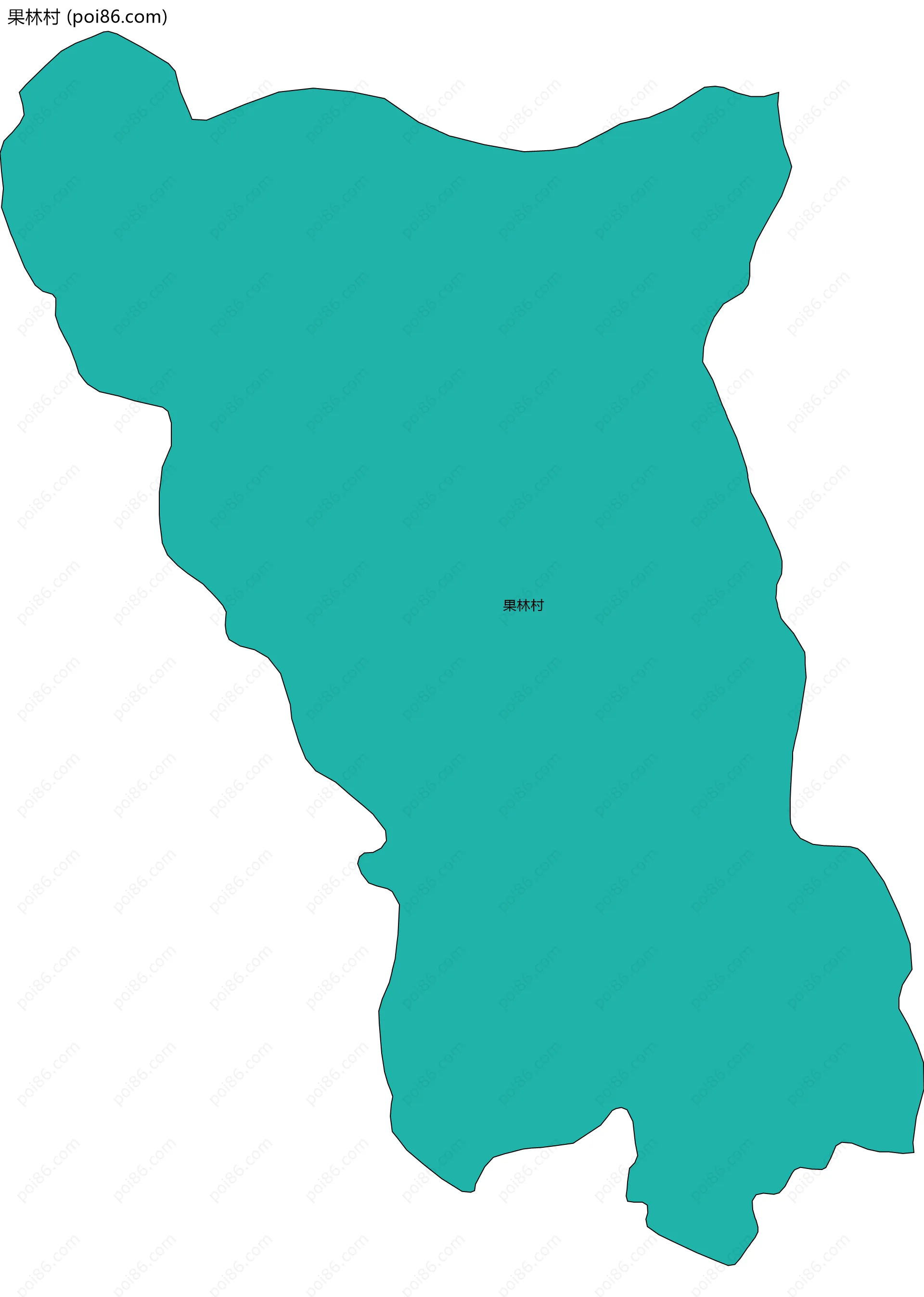 果林村边界地图