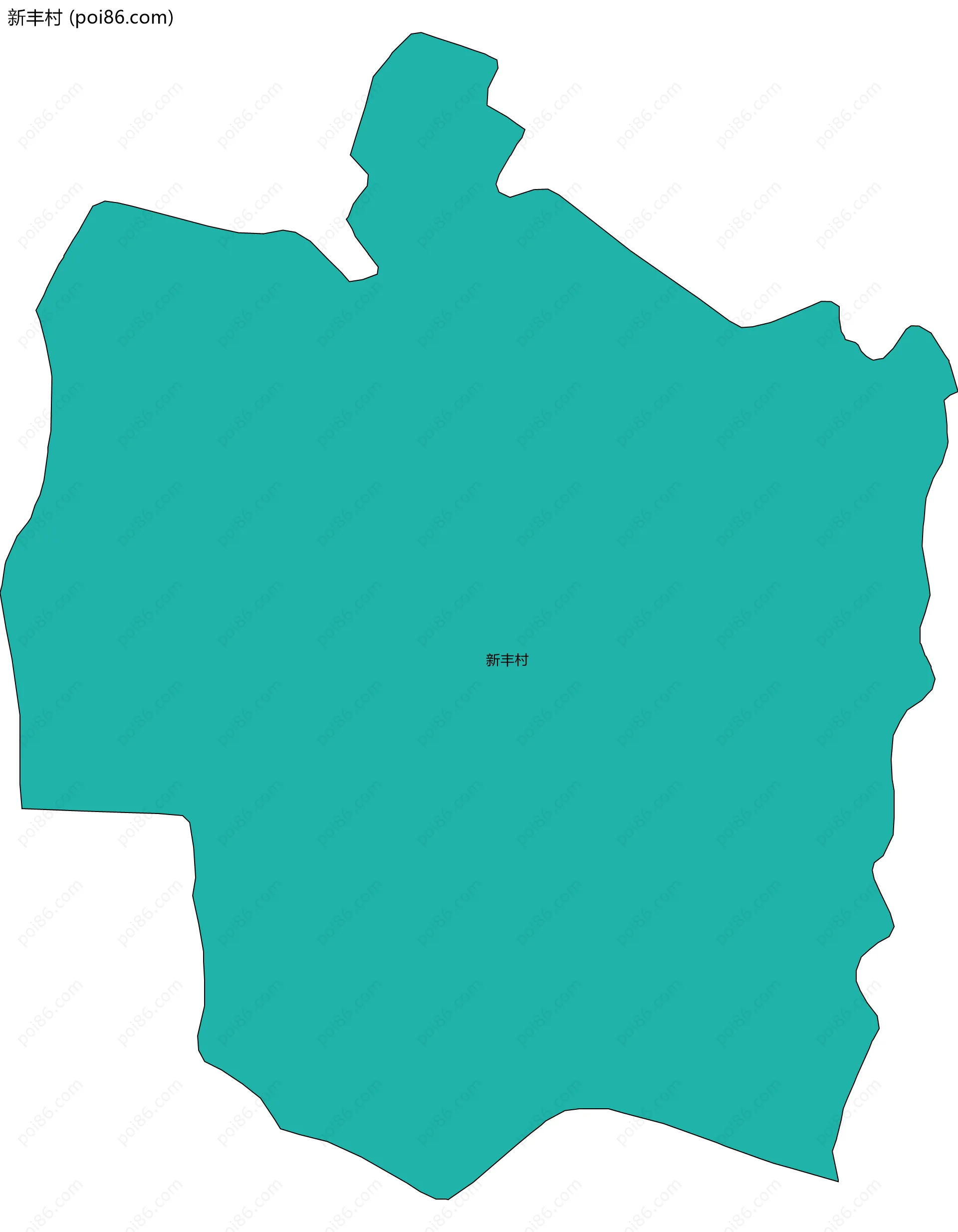 新丰村边界地图