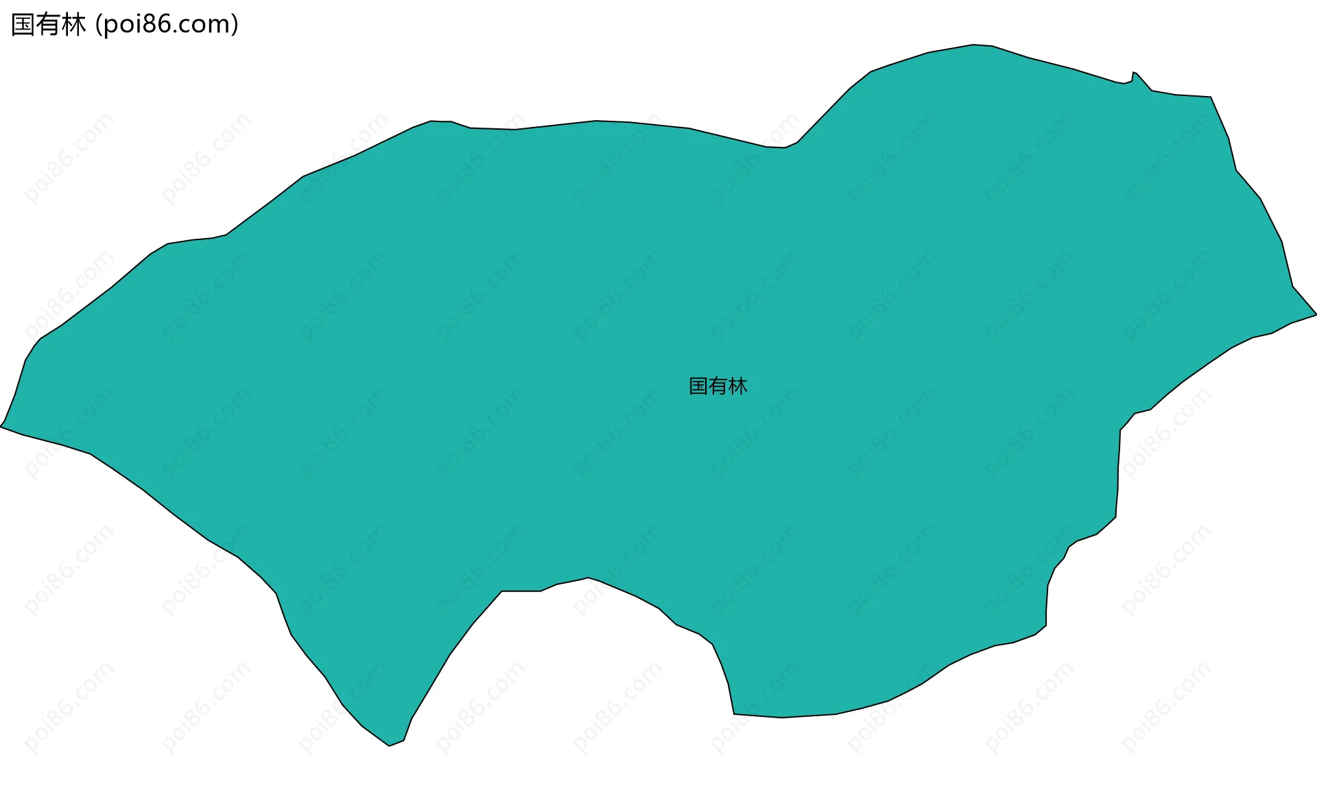 国有林边界地图