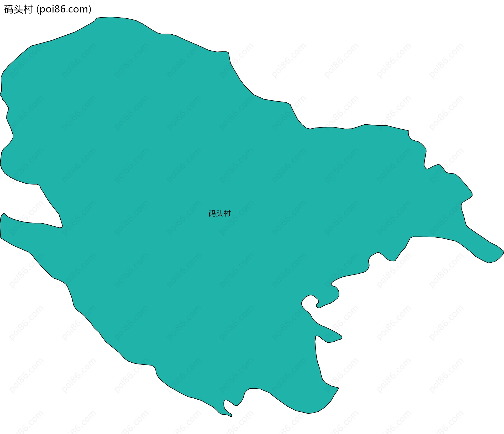 码头村边界地图