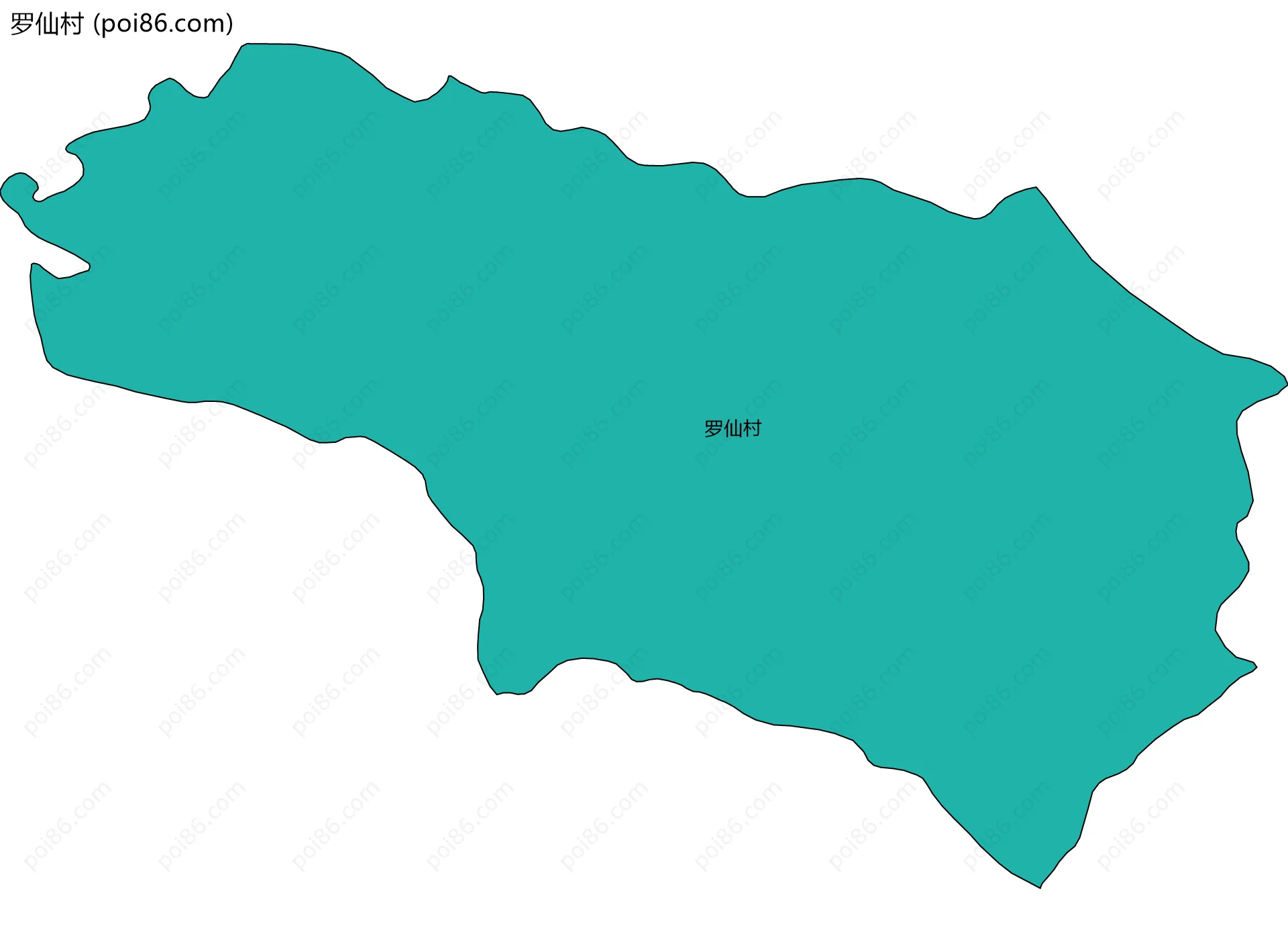 罗仙村边界地图