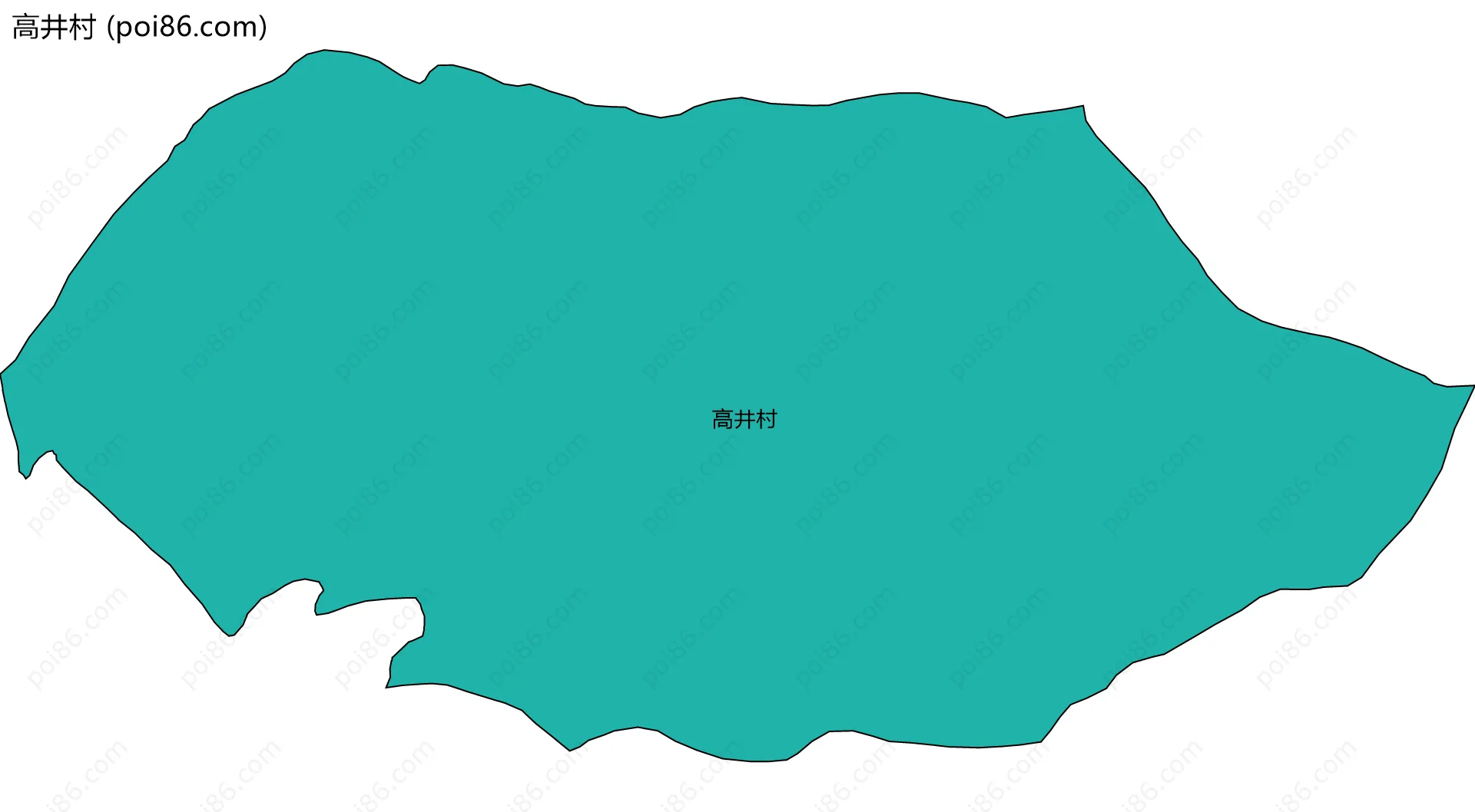 高井村边界地图