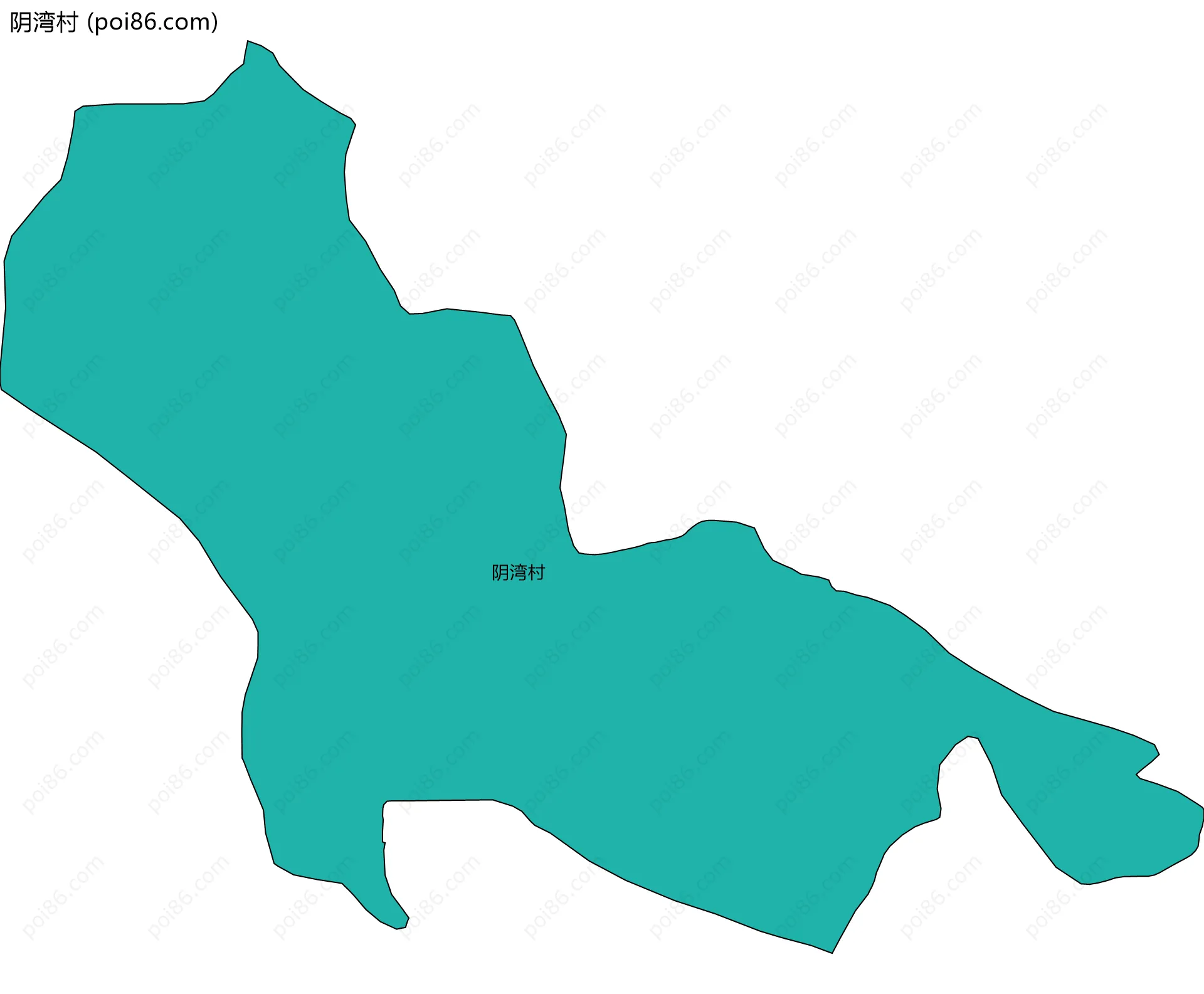 阴湾村边界地图