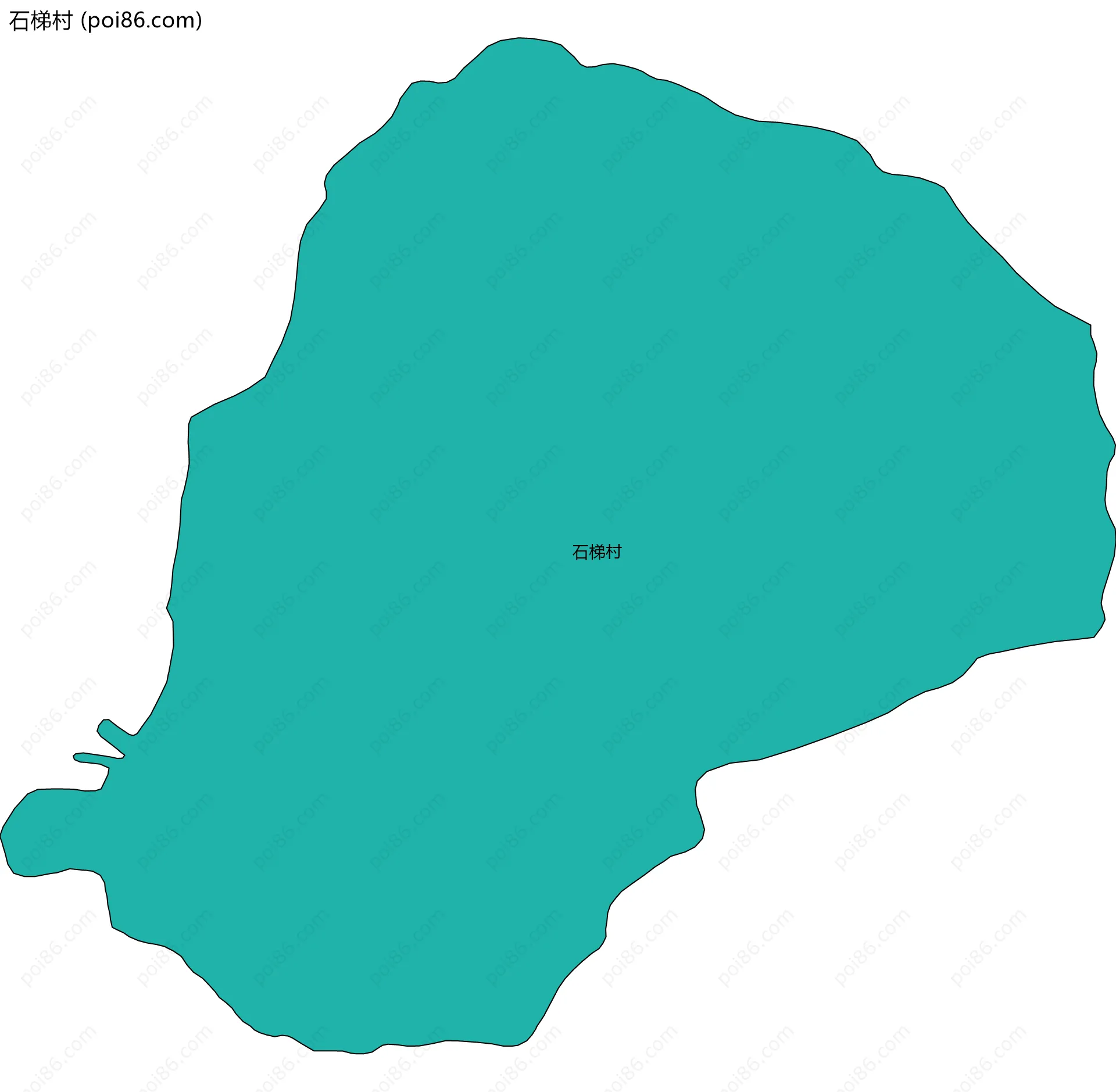 石梯村边界地图