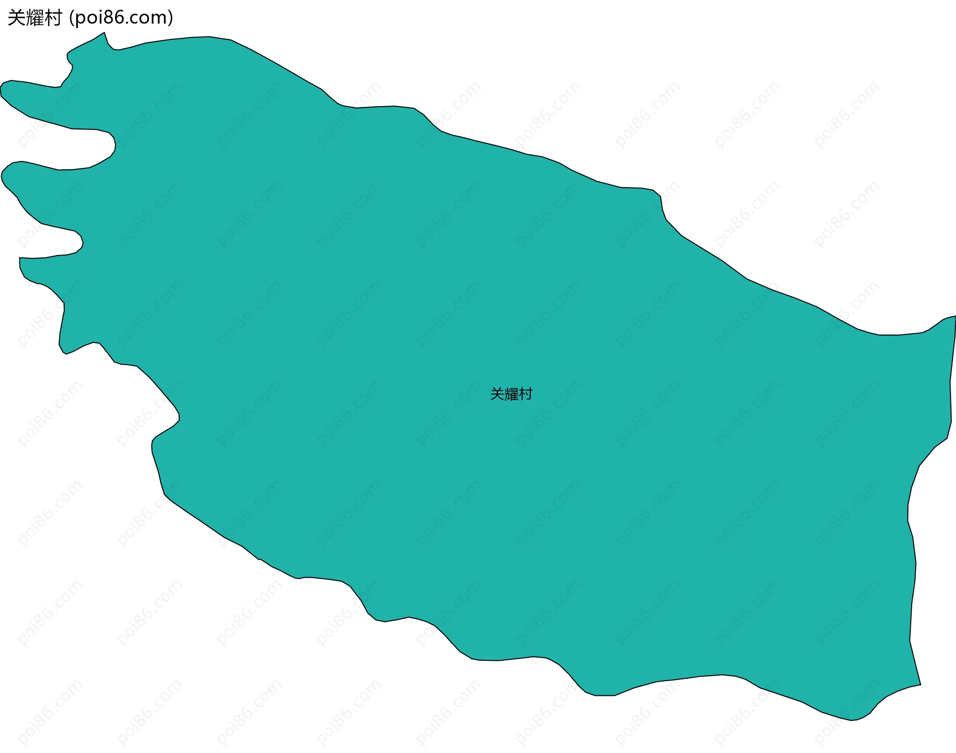 关耀村边界地图