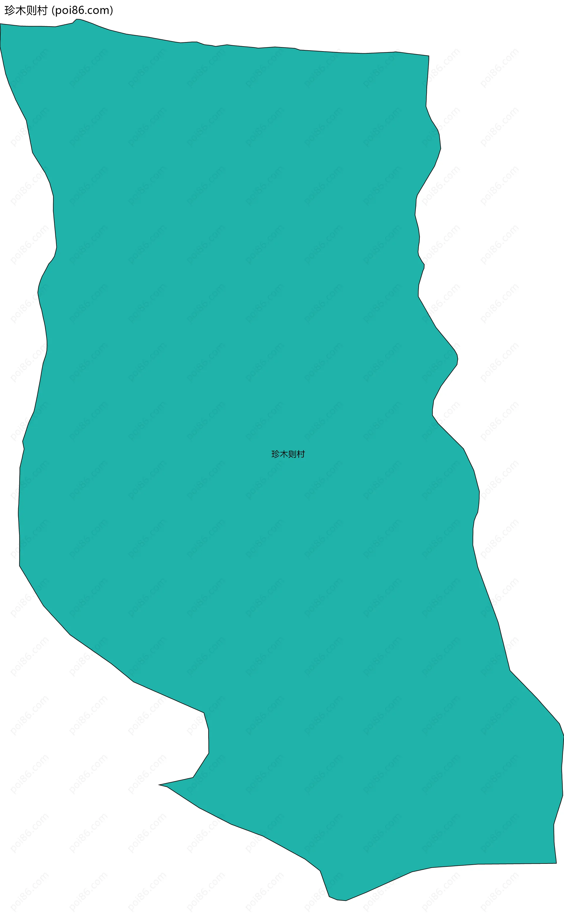 珍木则村边界地图