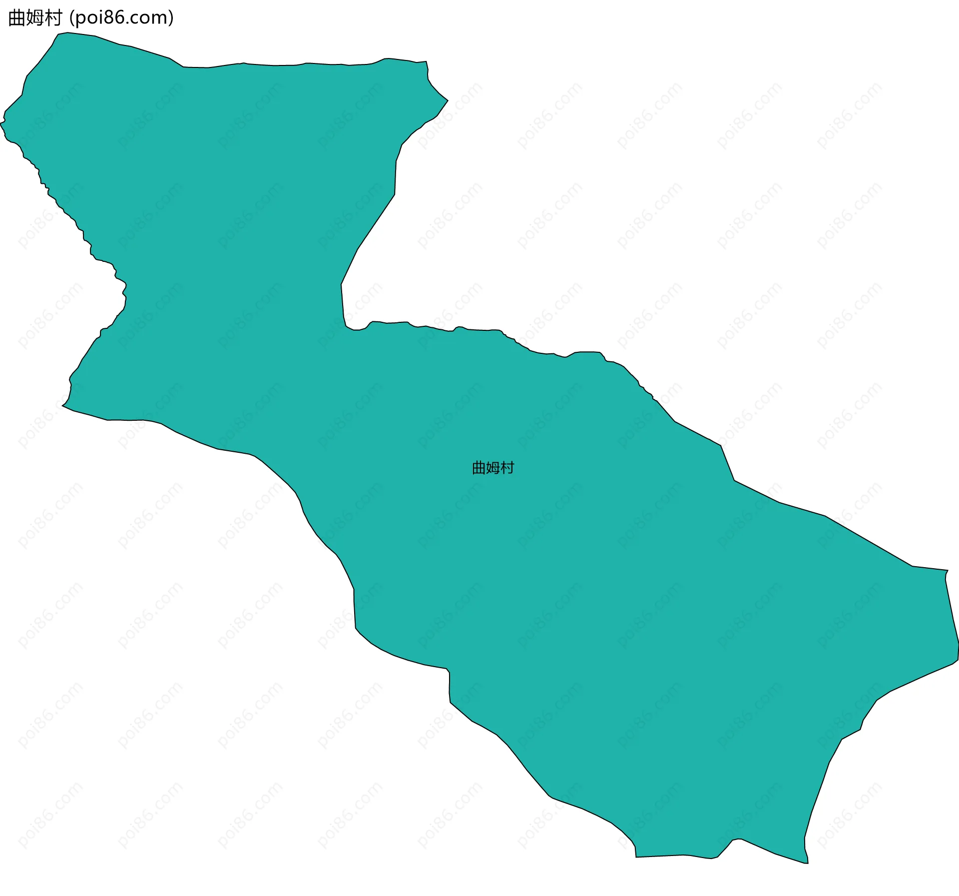 曲姆村边界地图