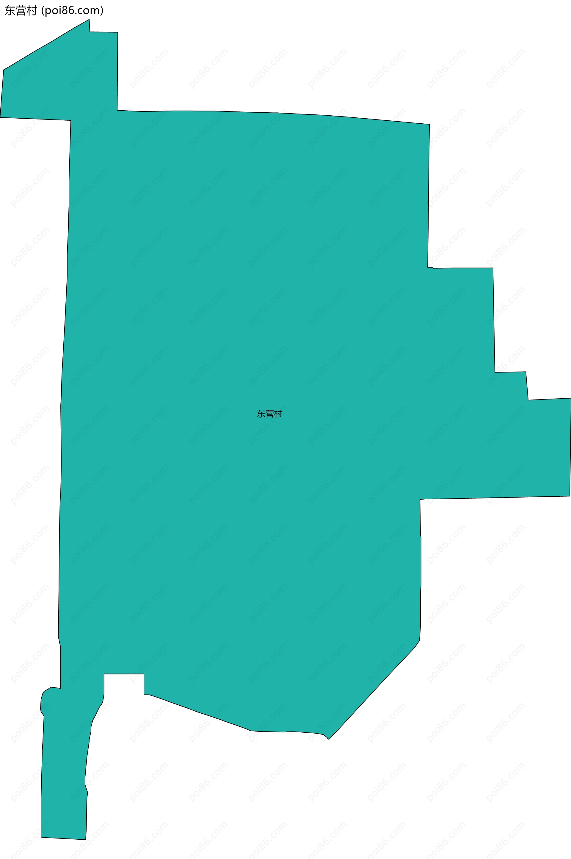 东营村边界地图