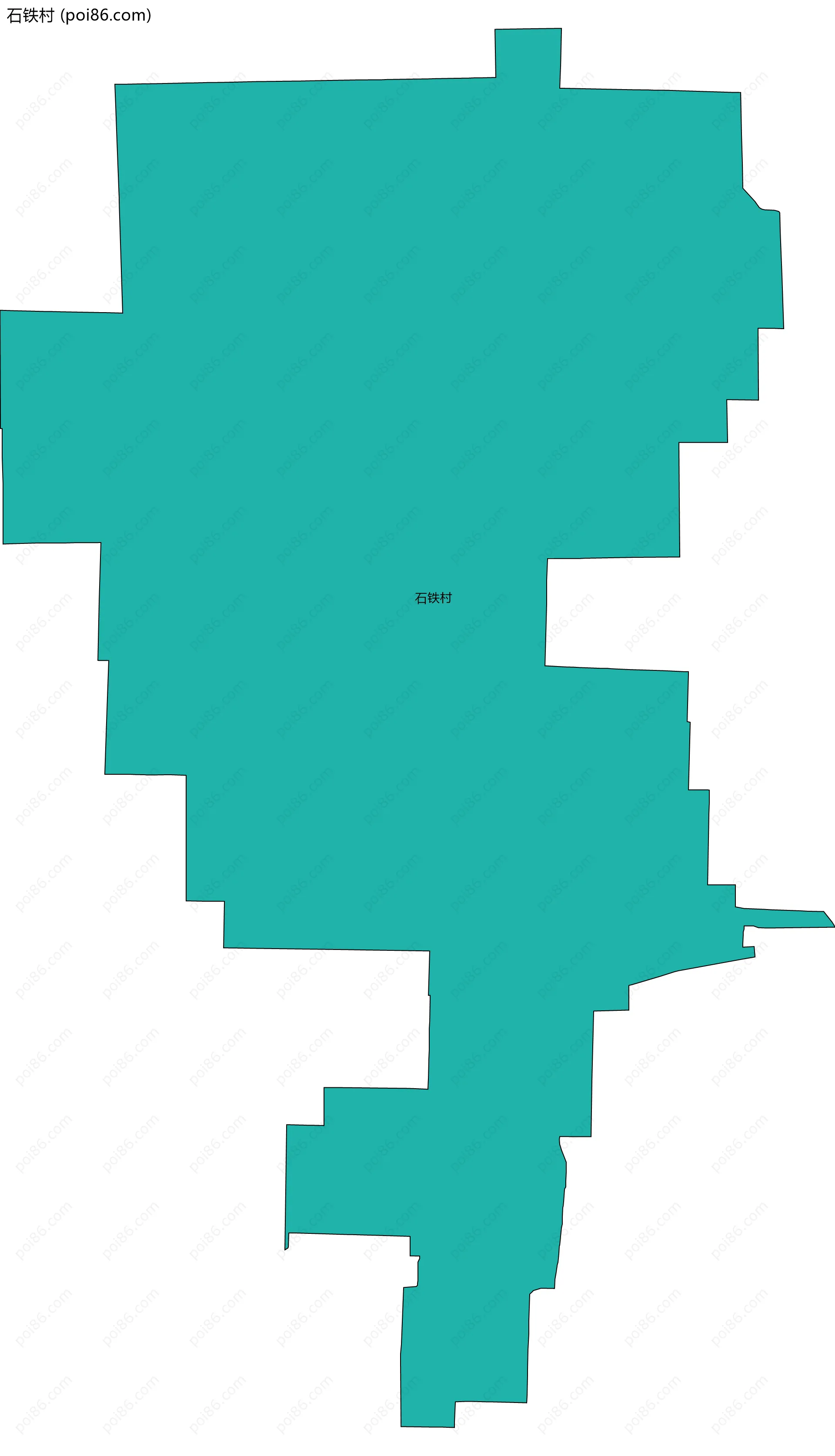 石铁村边界地图