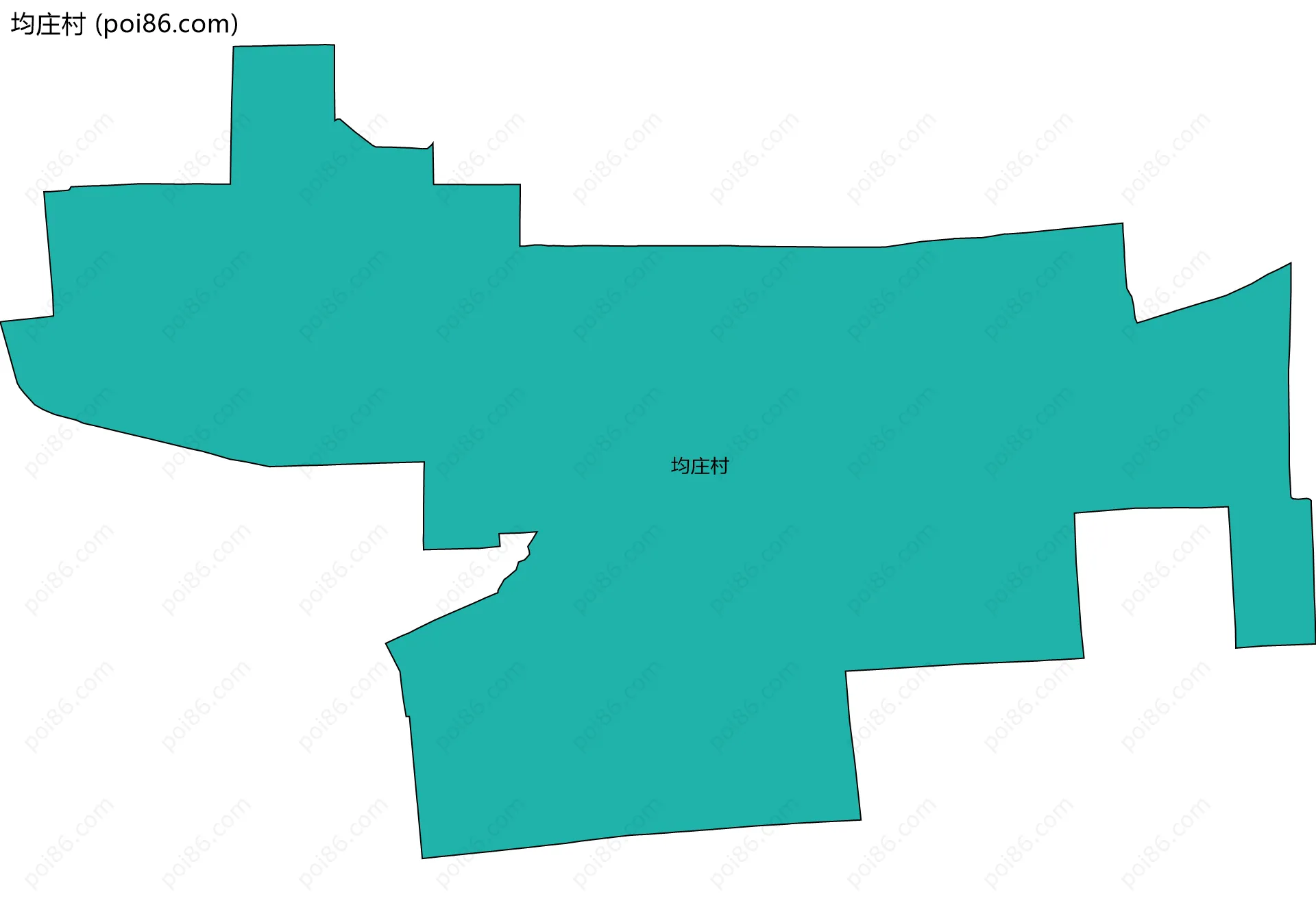 均庄村边界地图