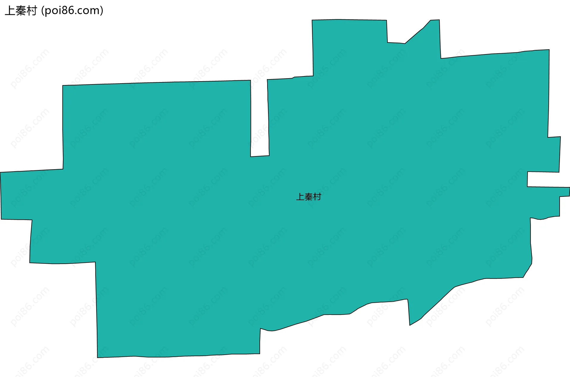 上秦村边界地图