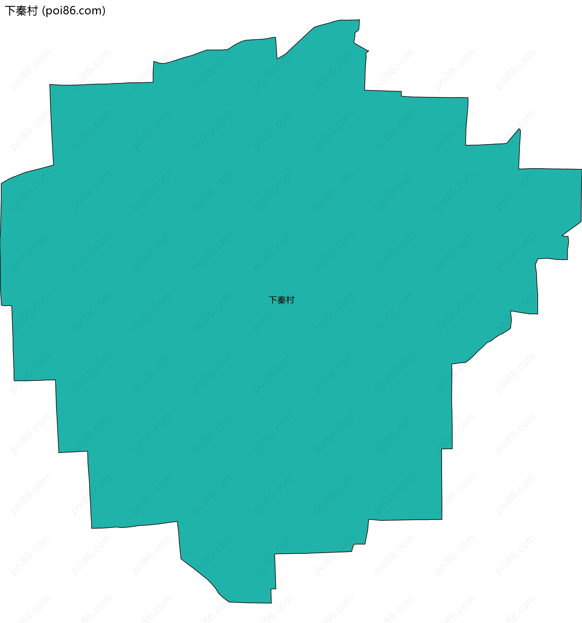 下秦村边界地图