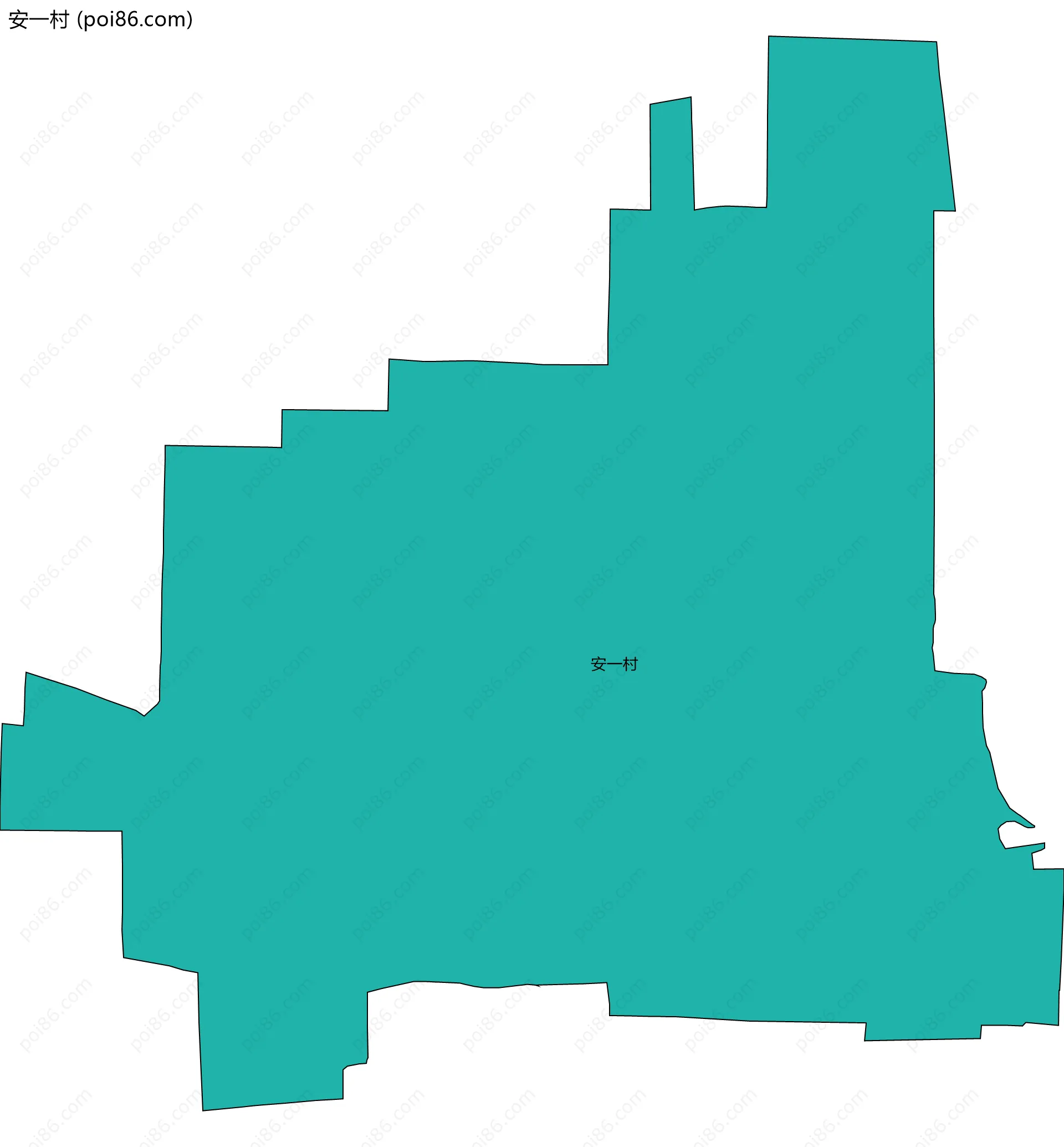 安一村边界地图
