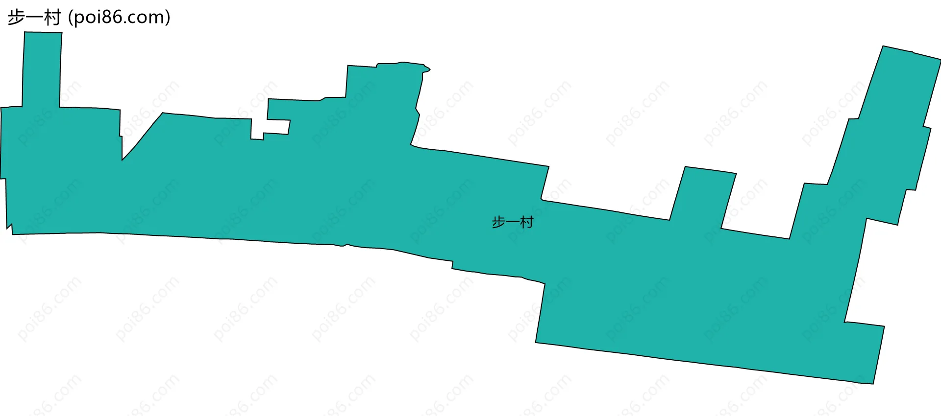 步一村边界地图