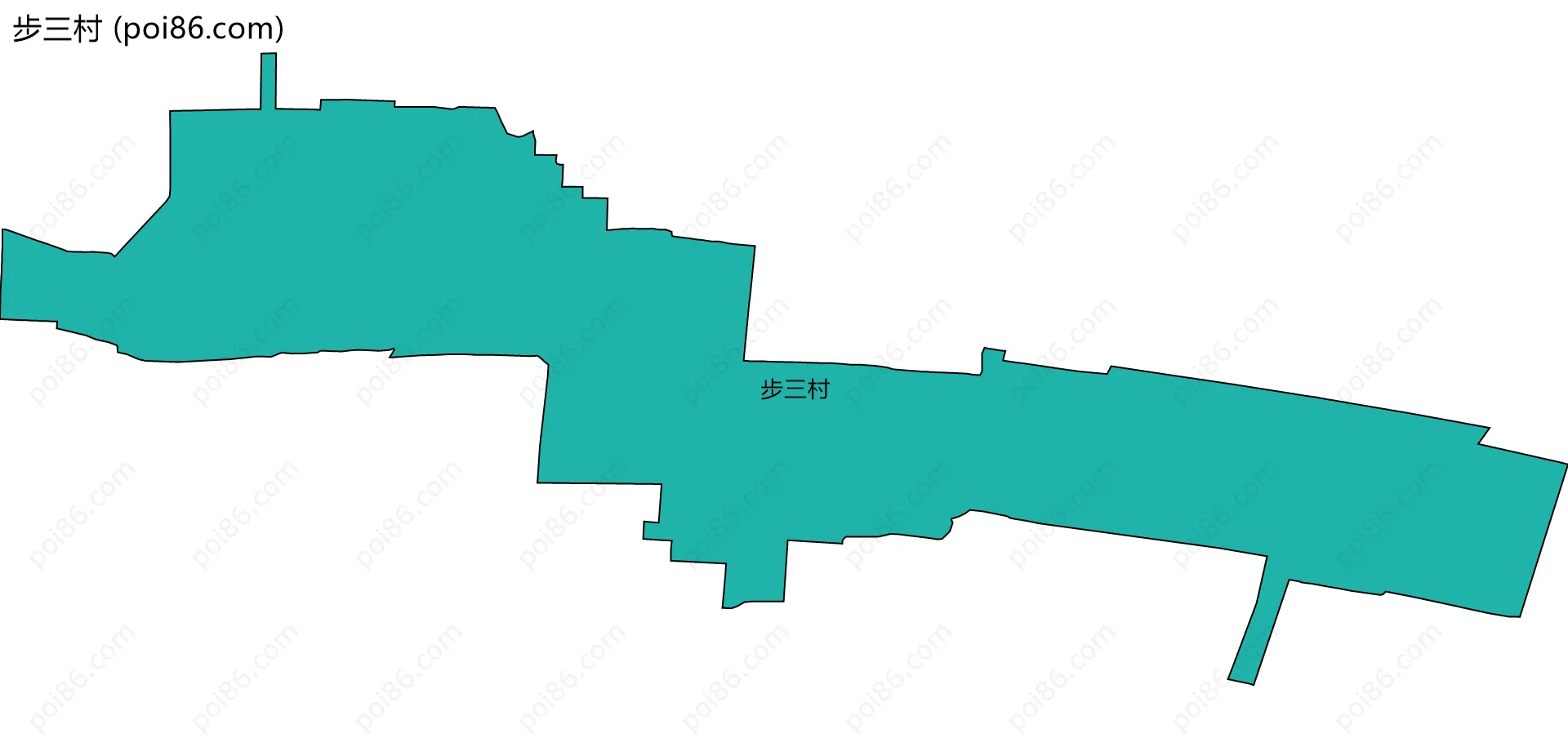 步三村边界地图