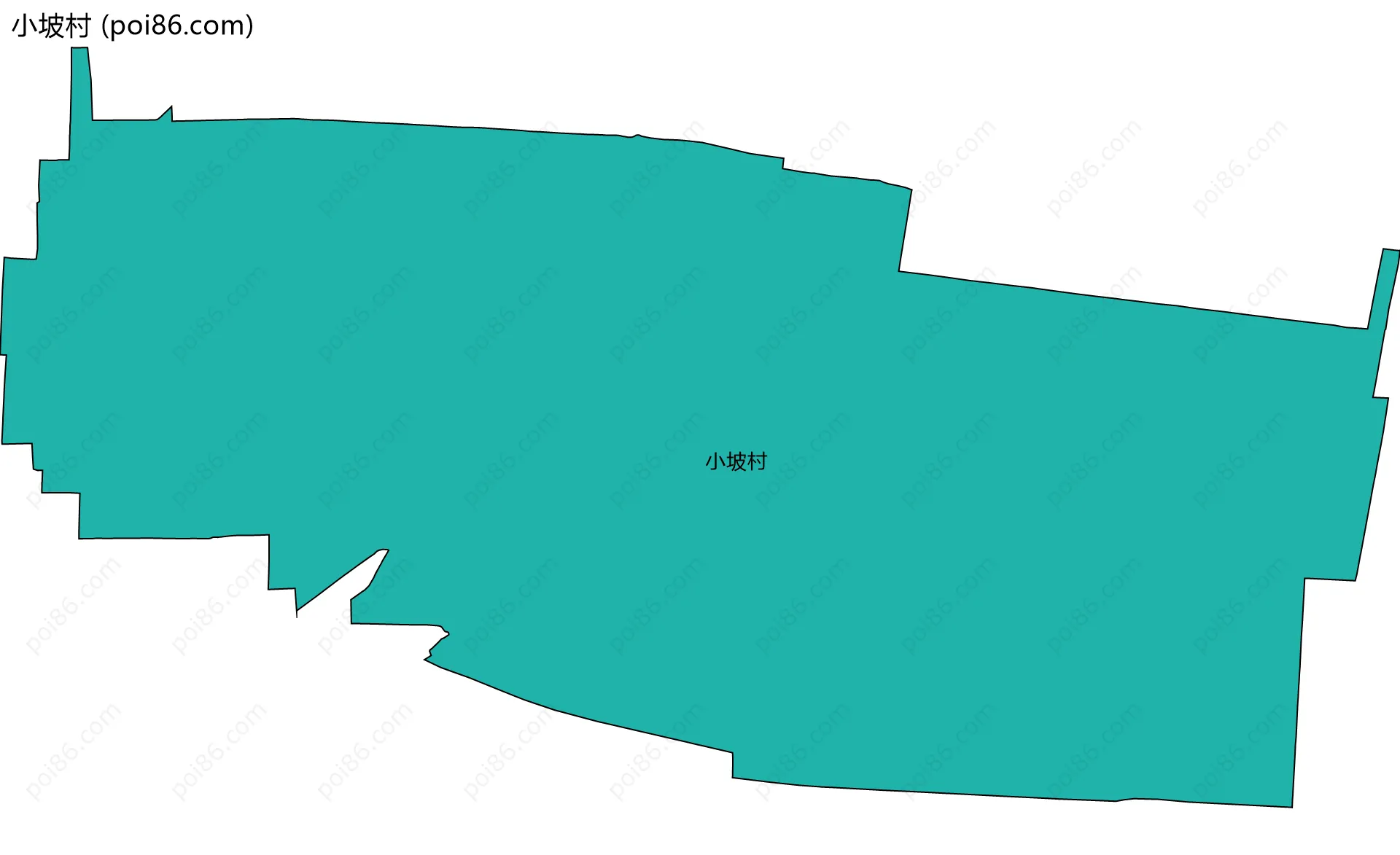 小坡村边界地图