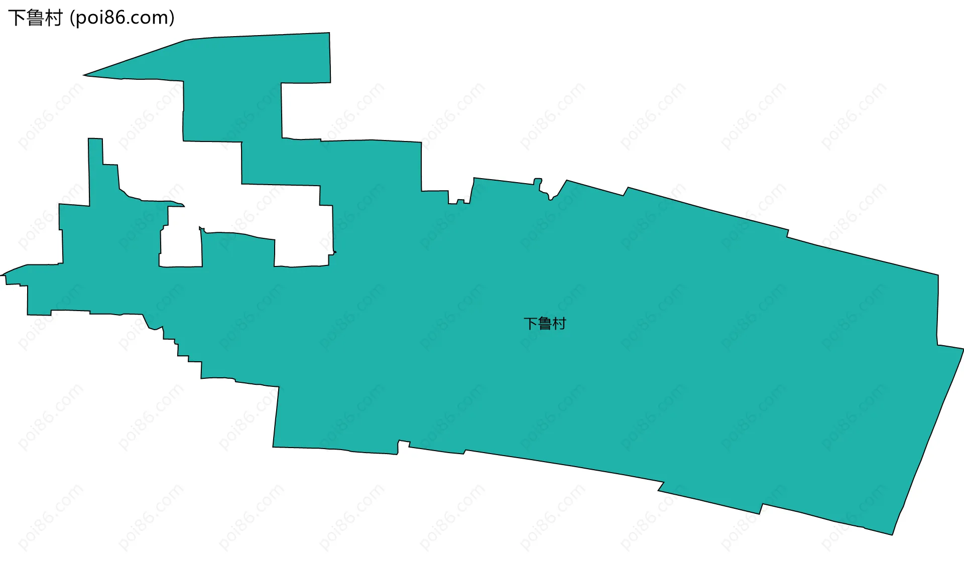 下鲁村边界地图