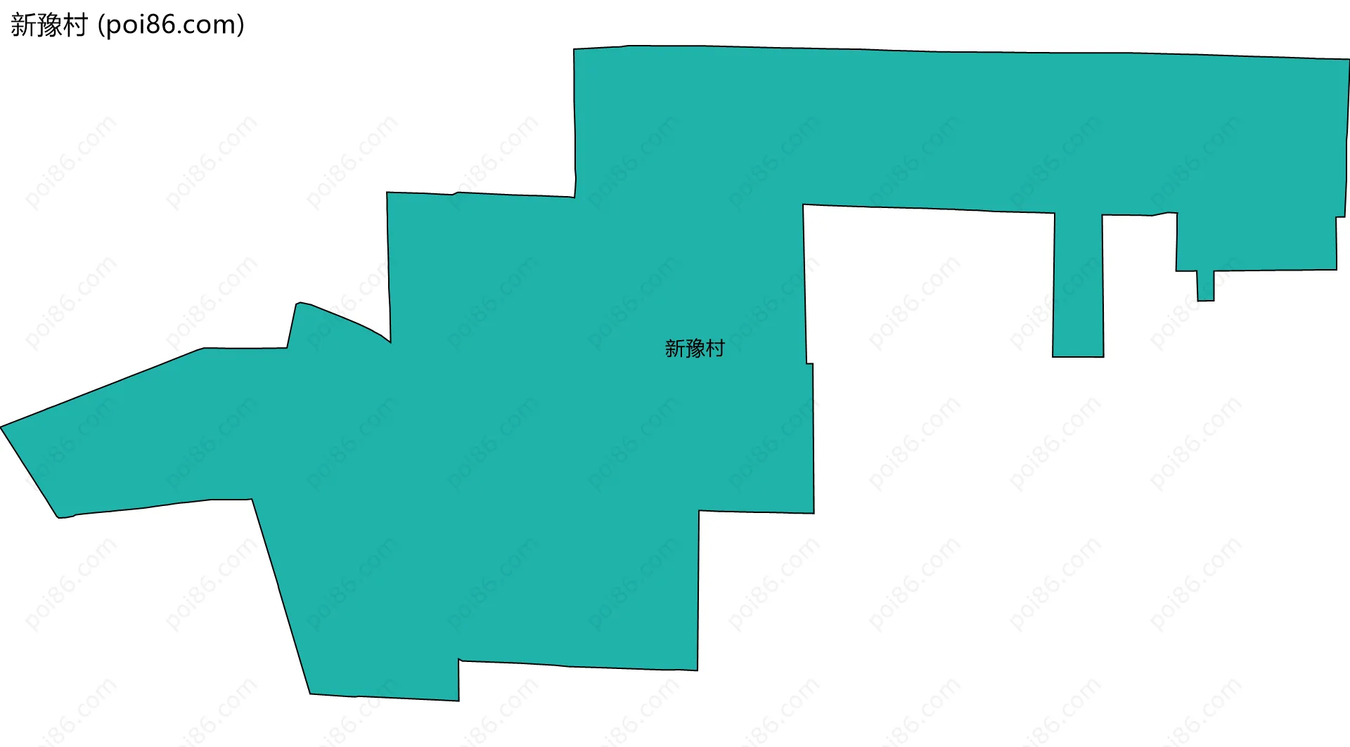 新豫村边界地图