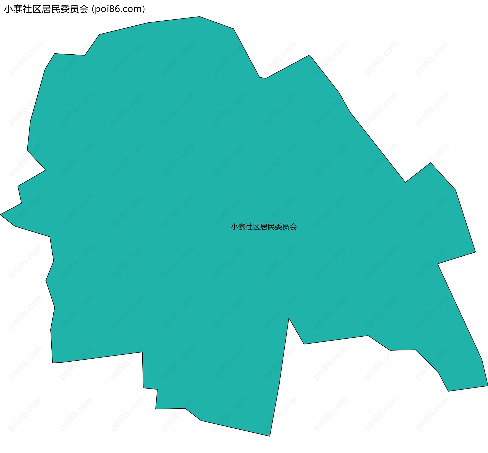 小寨社区居民委员会边界地图