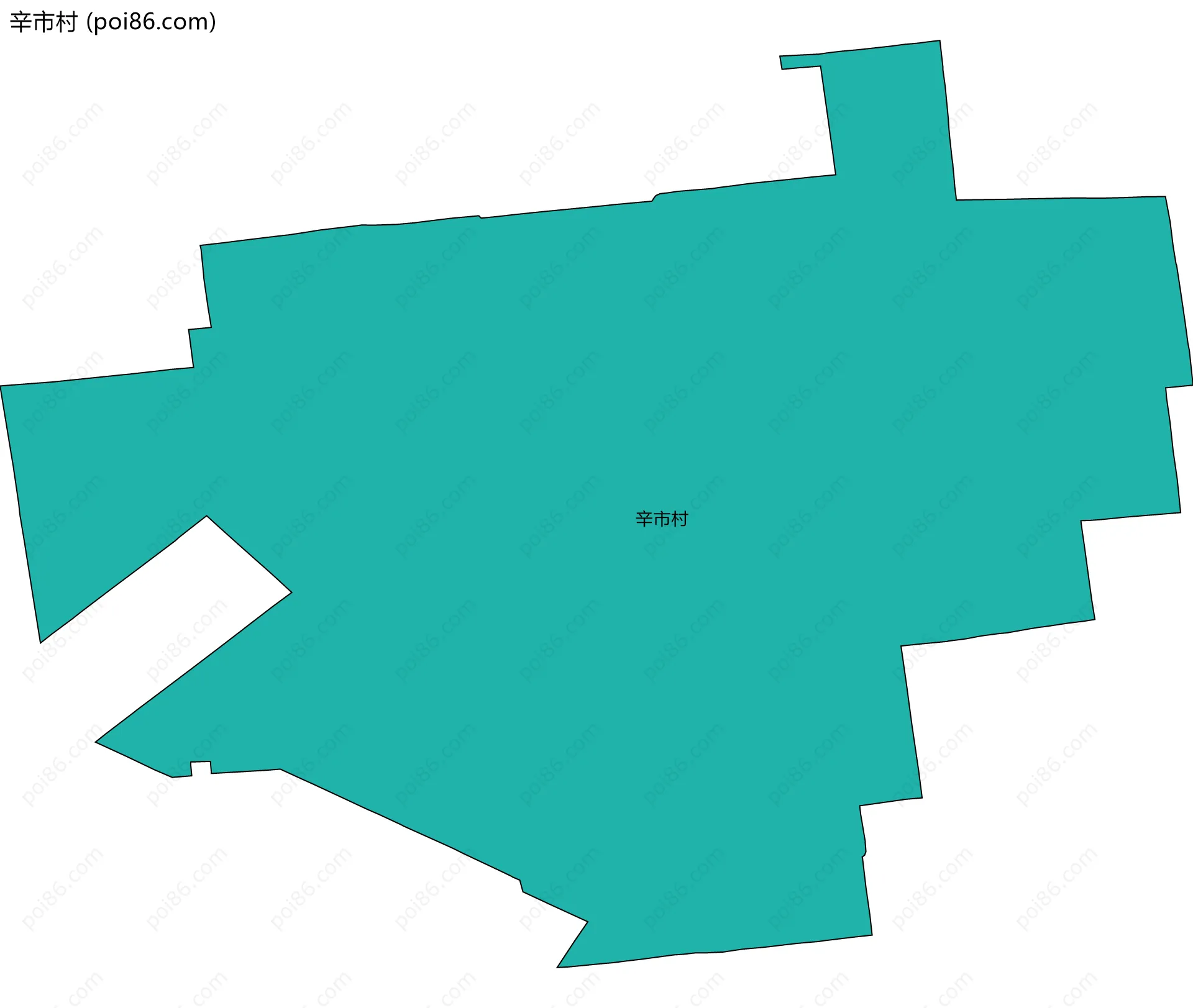 辛市村边界地图
