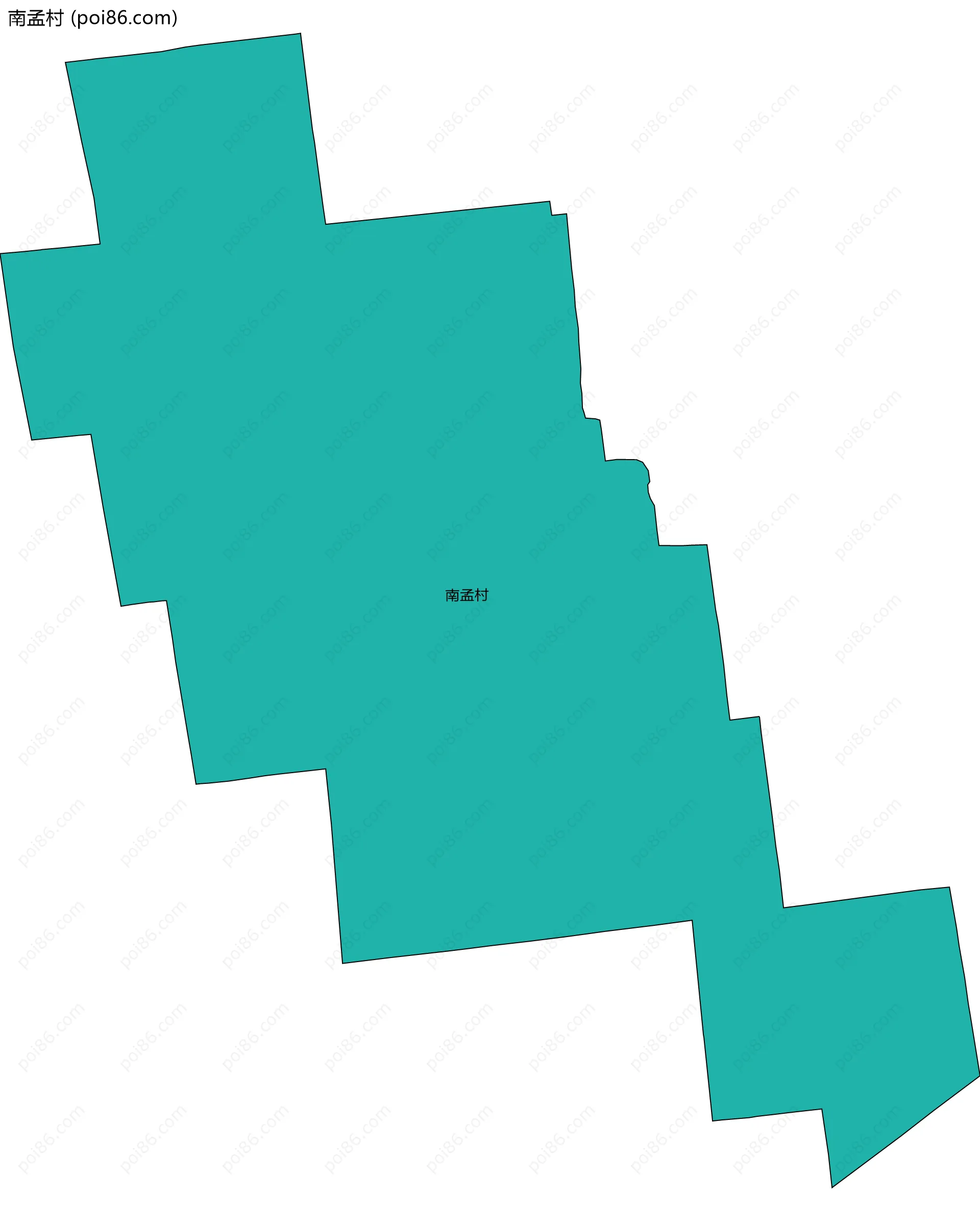 南孟村边界地图