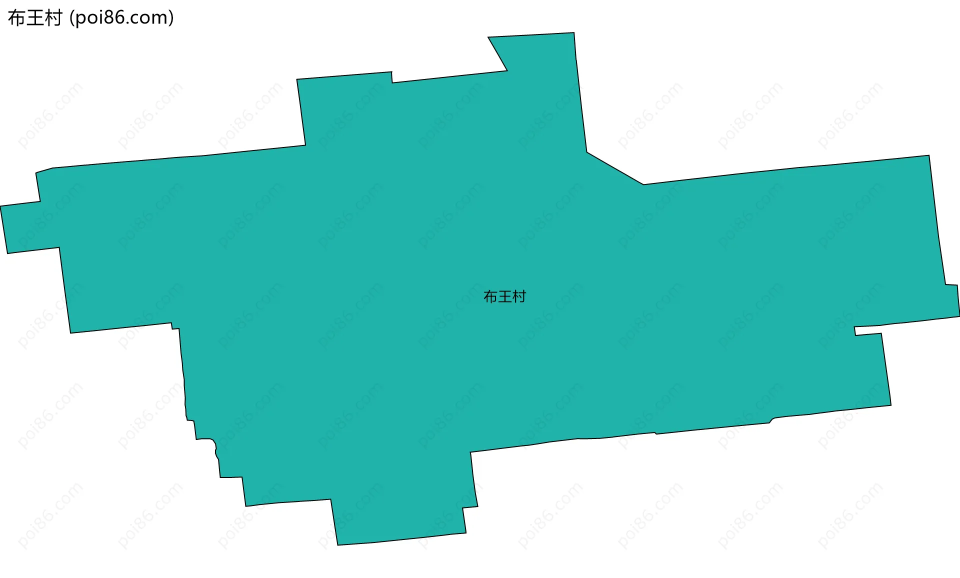 布王村边界地图