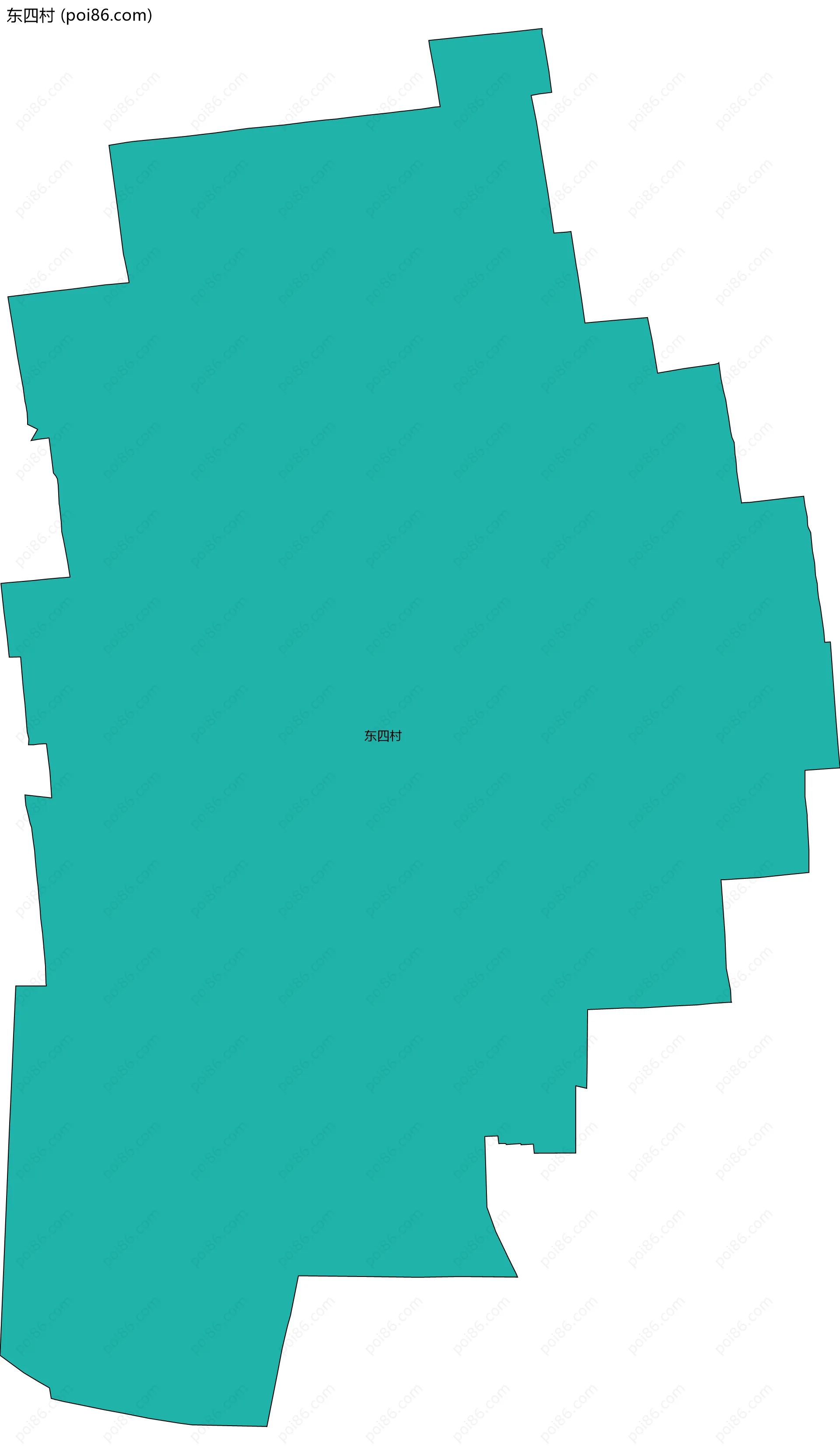 东四村边界地图