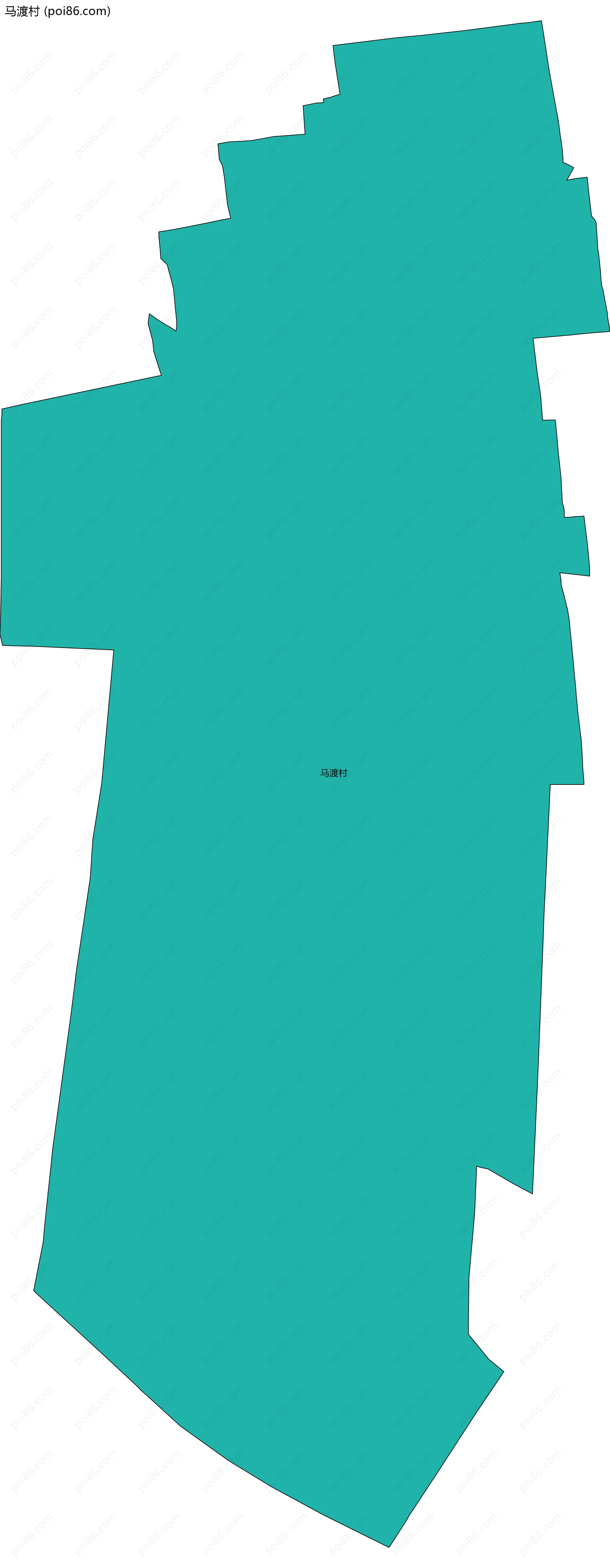 马渡村边界地图