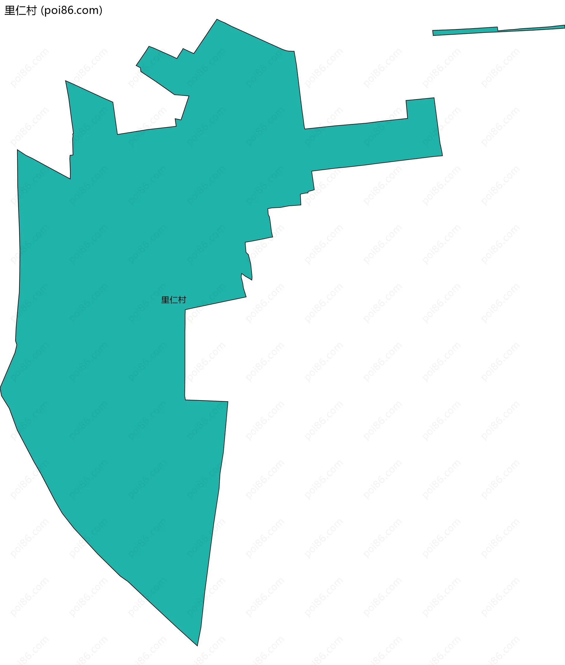 里仁村边界地图