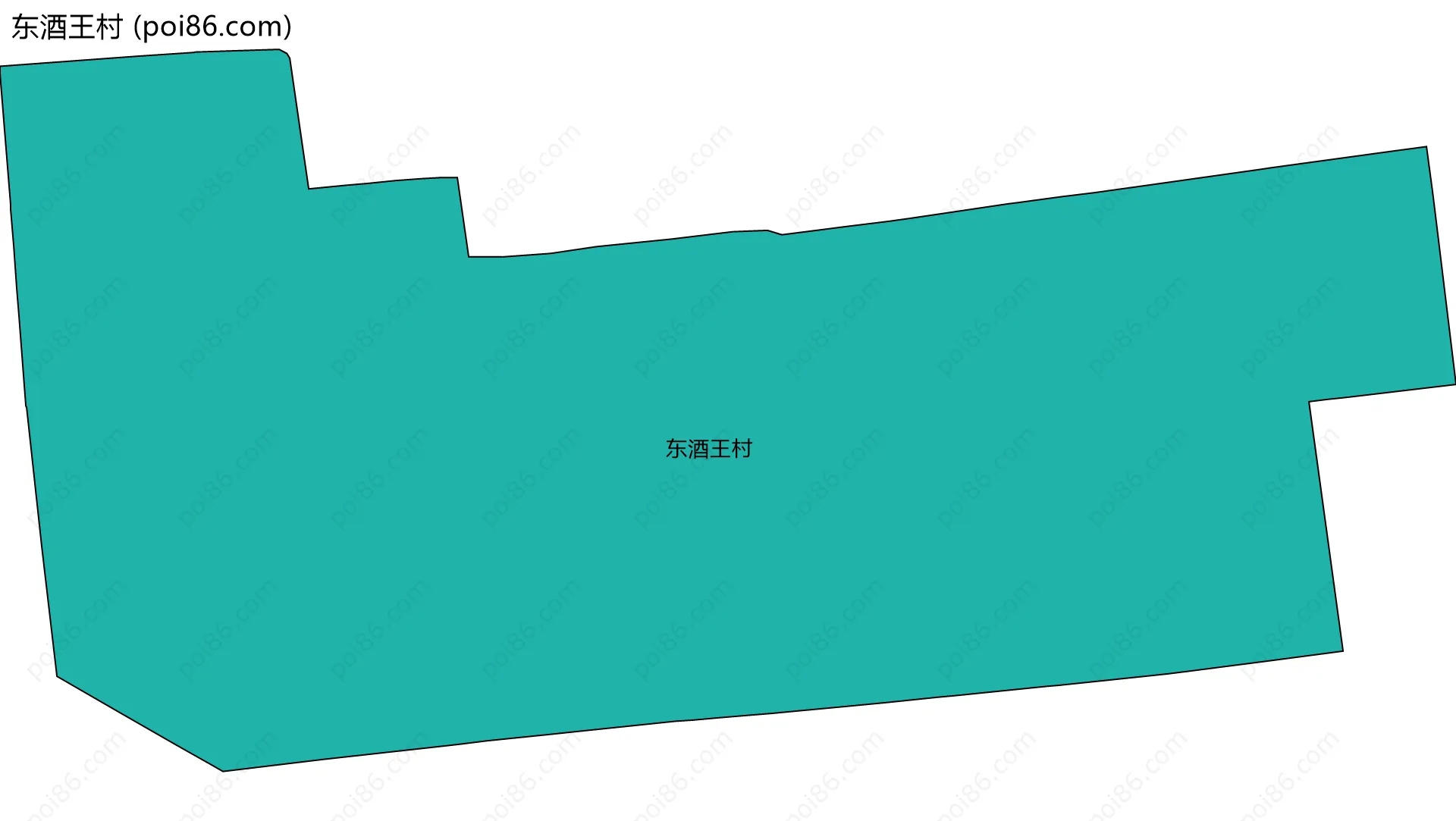 东酒王村边界地图