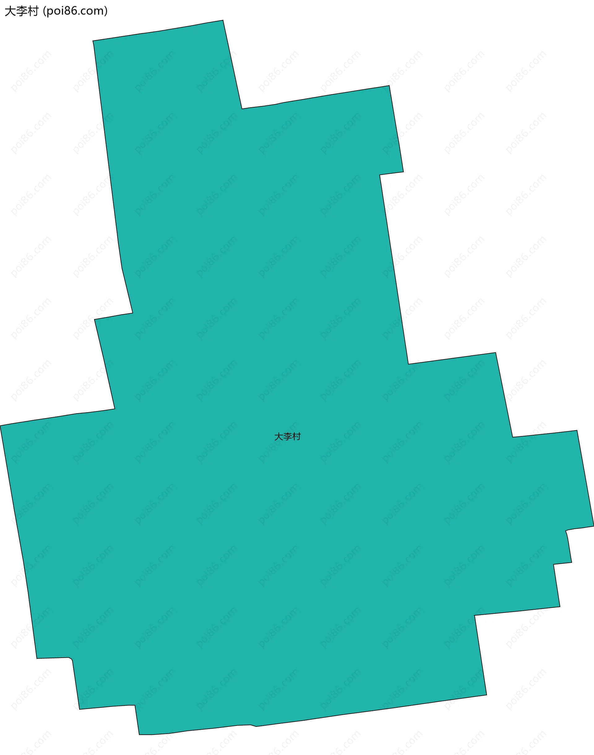 大李村边界地图