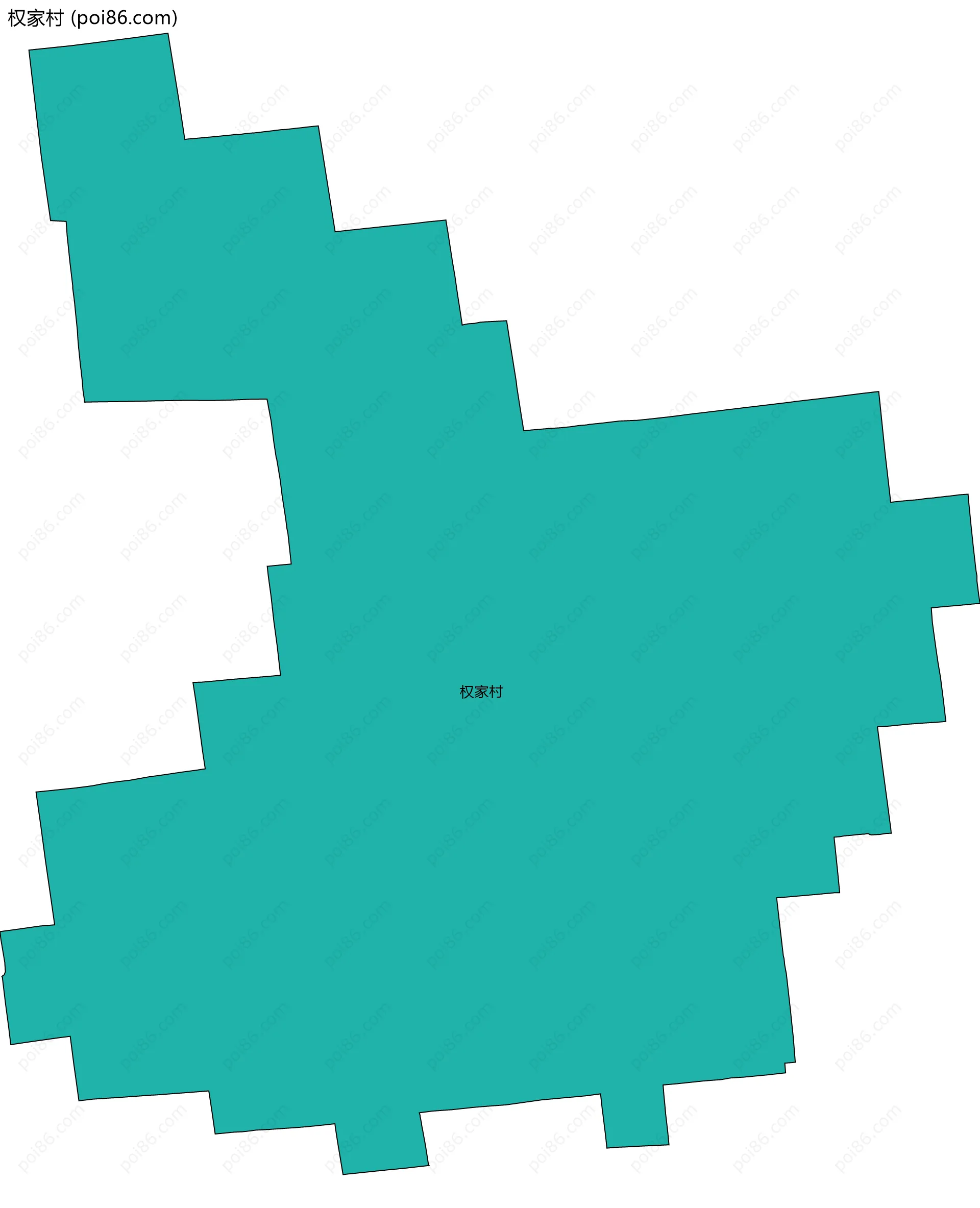 权家村边界地图