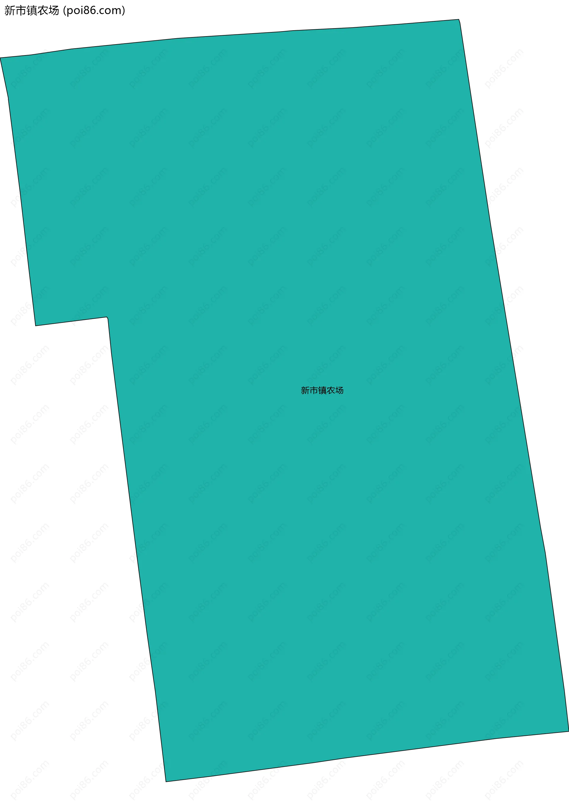 新市镇农场边界地图