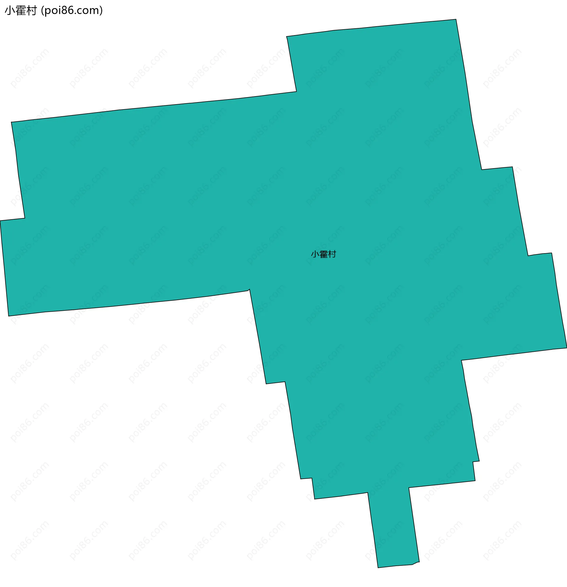 小霍村边界地图