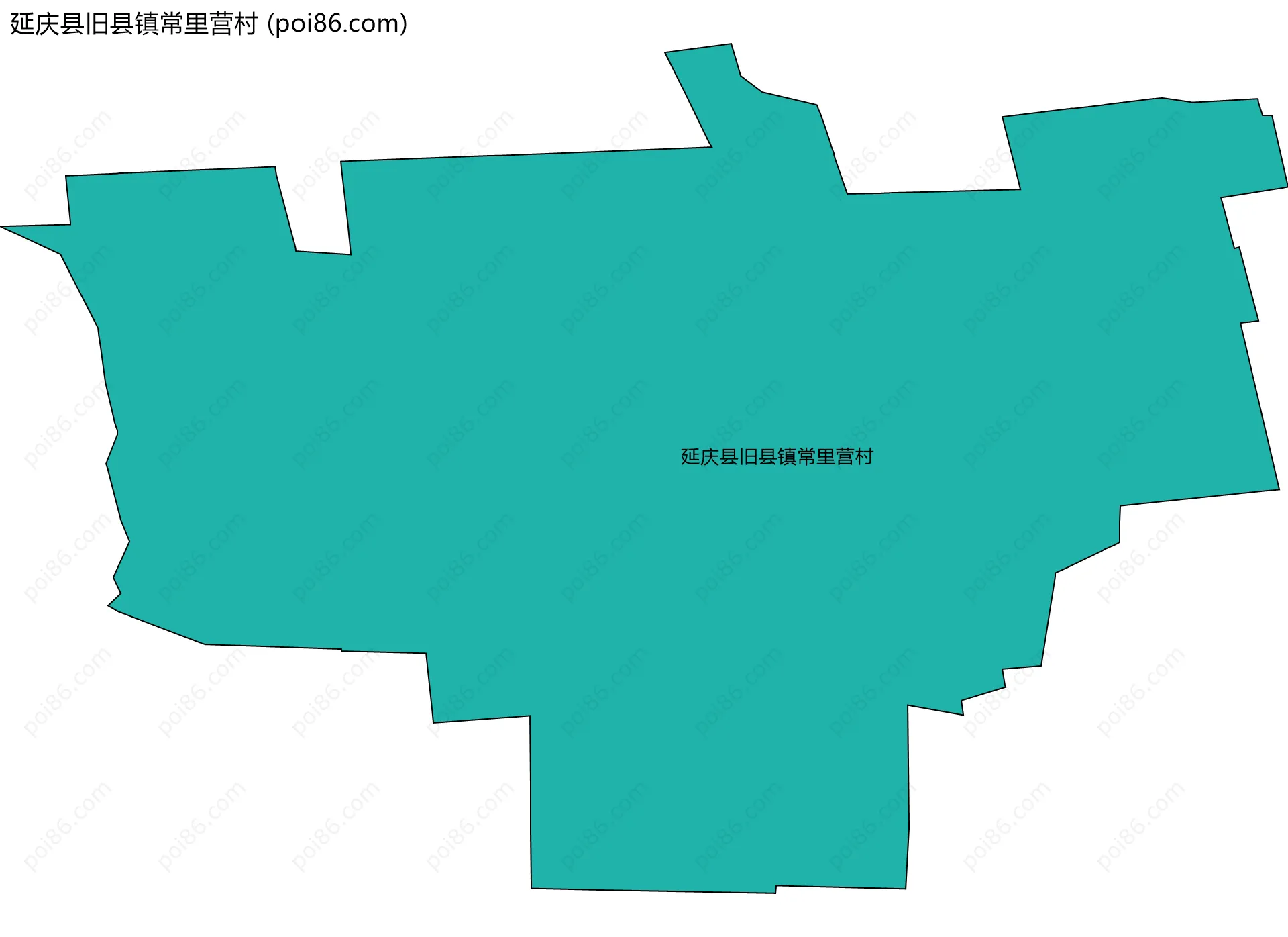 延庆县旧县镇常里营村边界地图