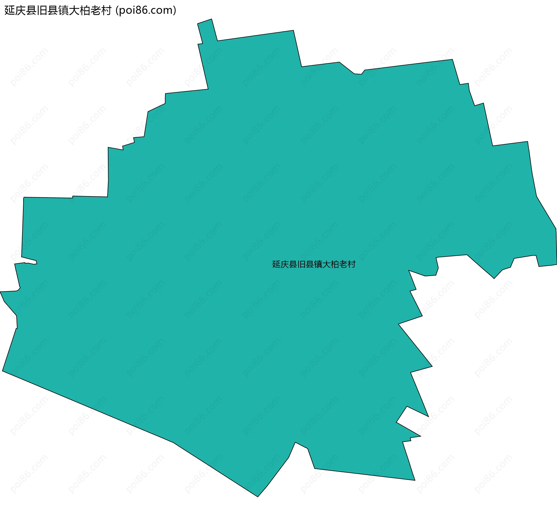 延庆县旧县镇大柏老村边界地图