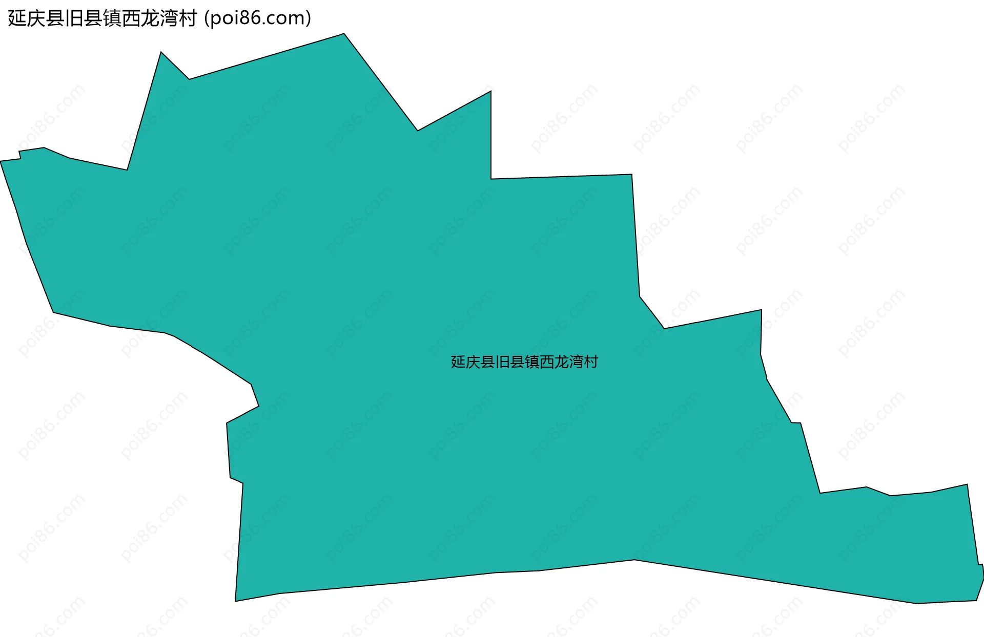 延庆县旧县镇西龙湾村边界地图