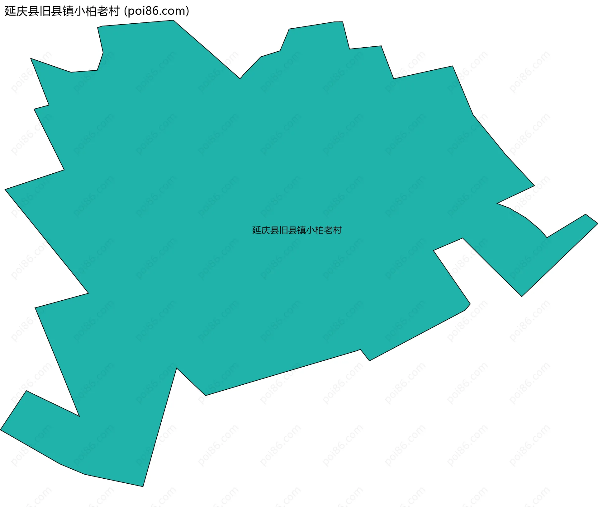延庆县旧县镇小柏老村边界地图