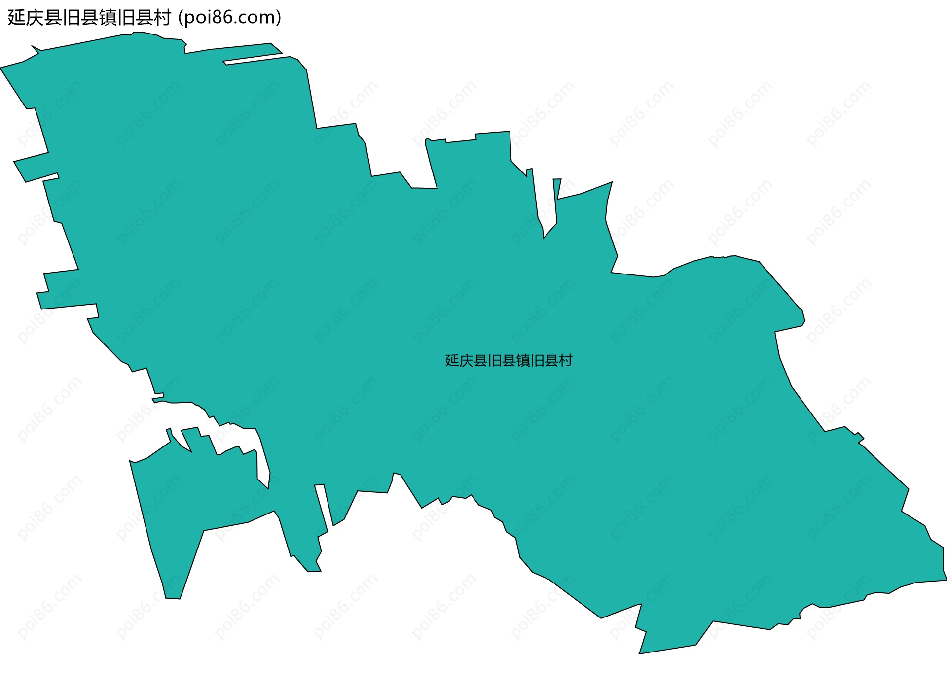 延庆县旧县镇旧县村边界地图
