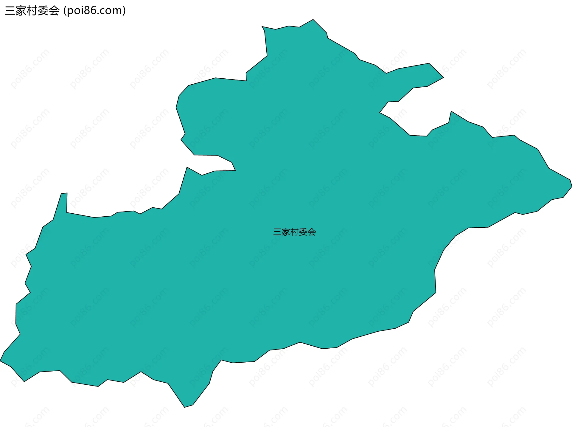 三家村委会边界地图