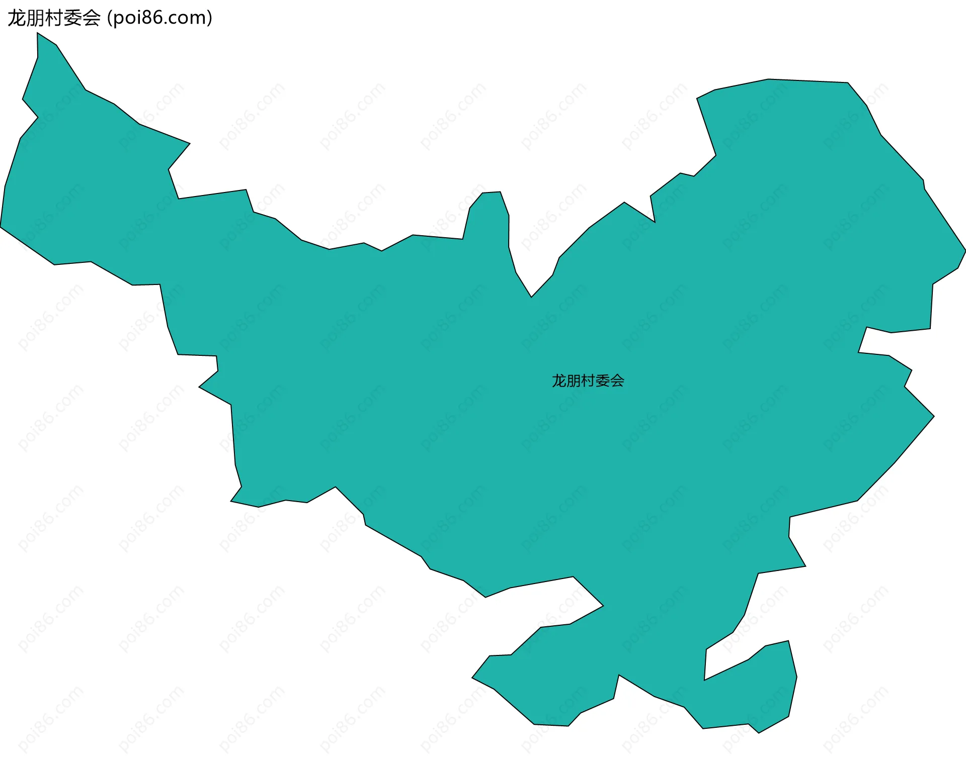 龙朋村委会边界地图