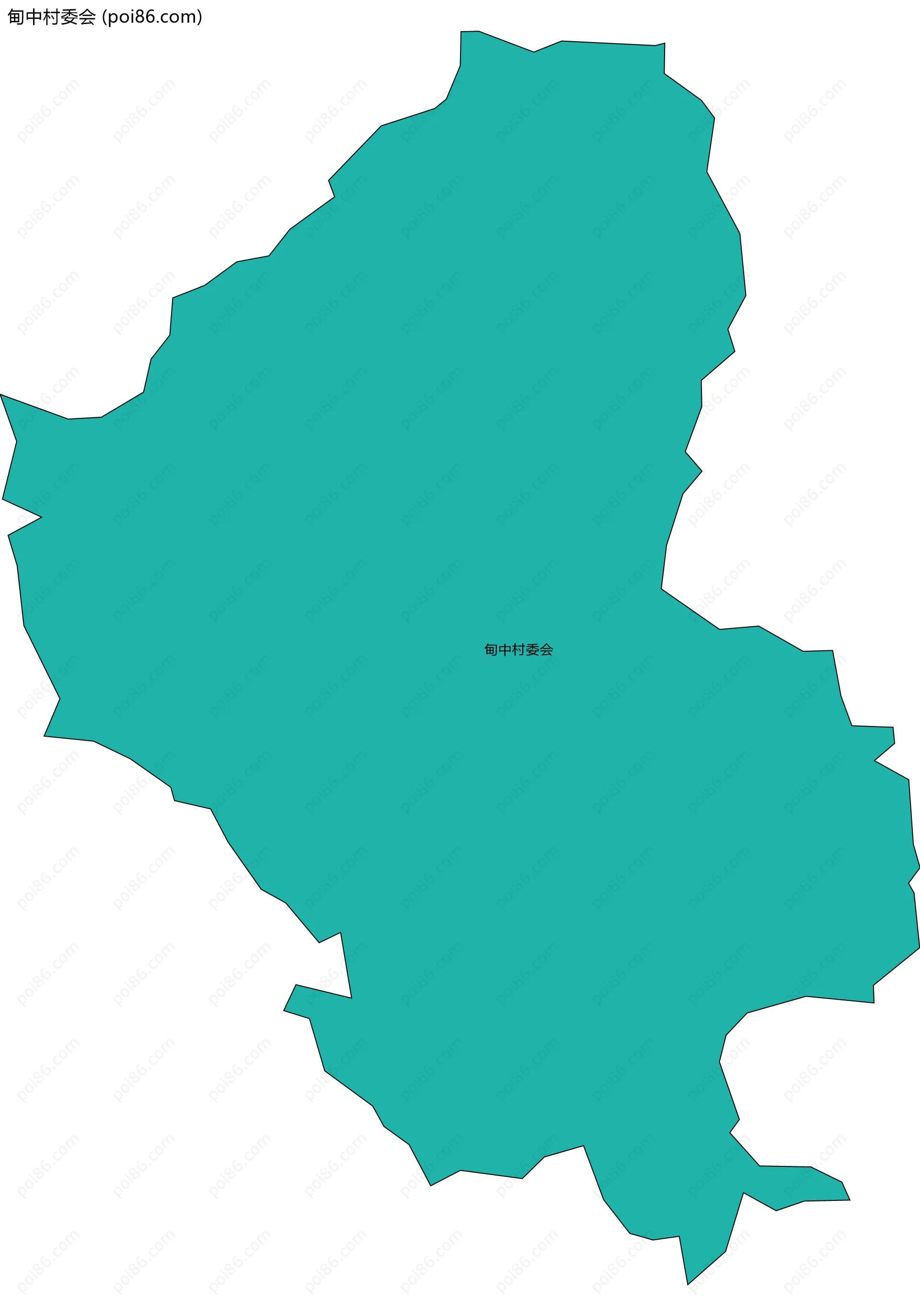 甸中村委会边界地图