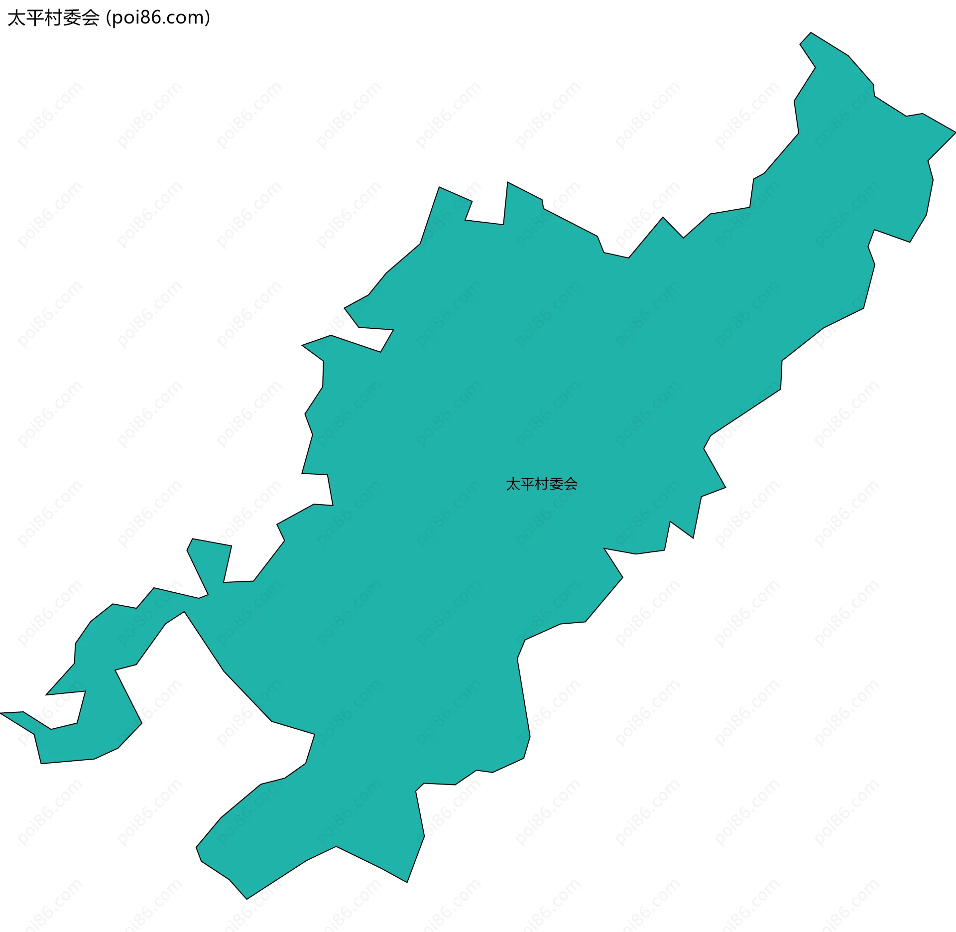 太平村委会边界地图